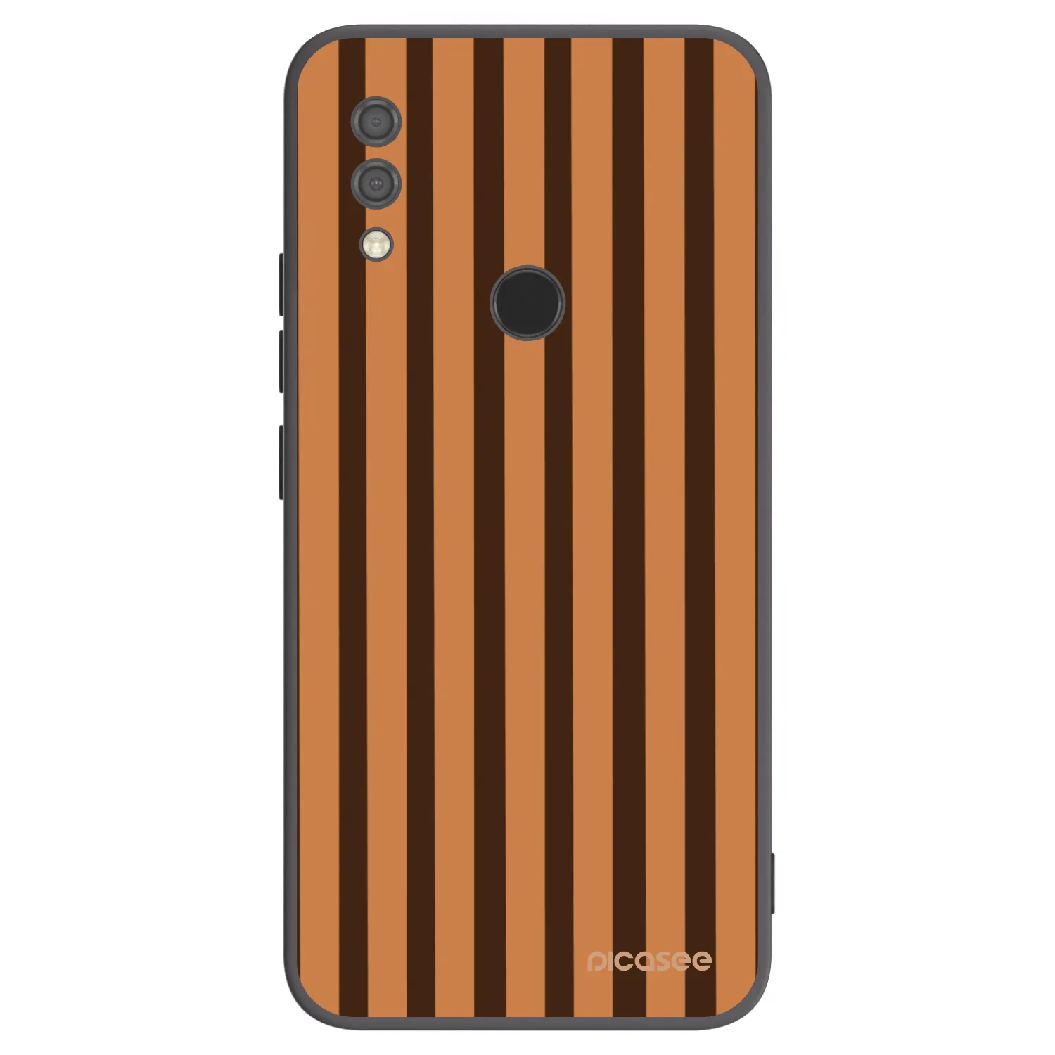 Picasee silikonowe czarne etui na Xiaomi Redmi 7 - Caramel lines