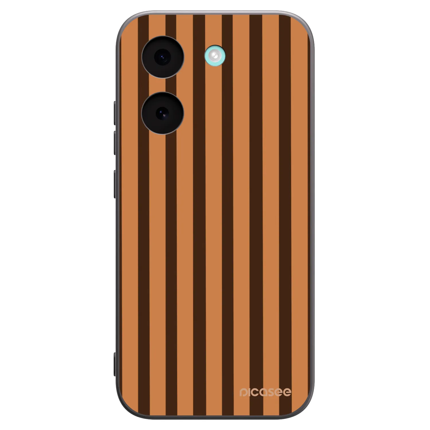 Picasee silikonowe czarne etui na Xiaomi Poco X8 Pro - Caramel lines