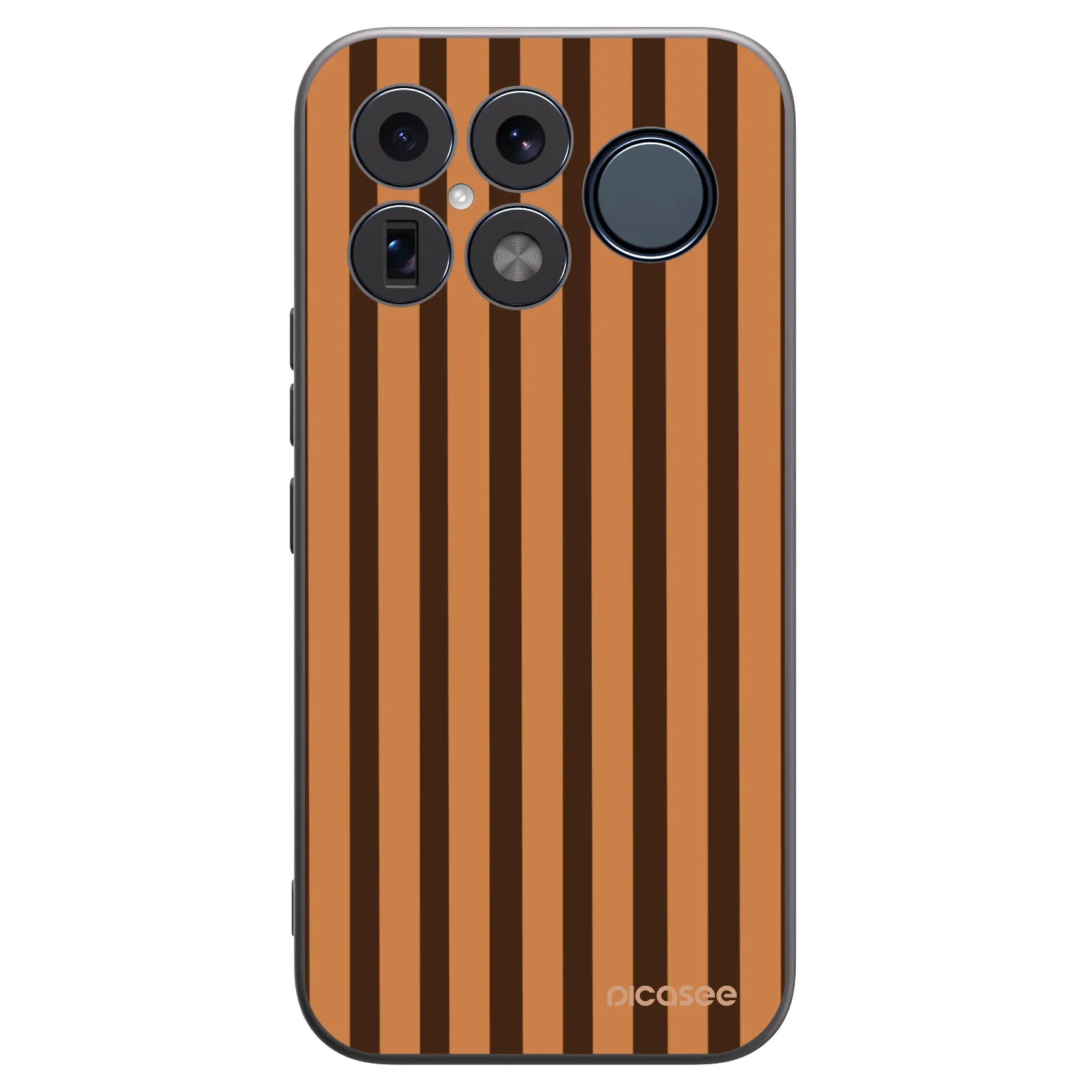 Picasee silikonowe czarne etui na Xiaomi Poco F8 Ultra - Caramel lines