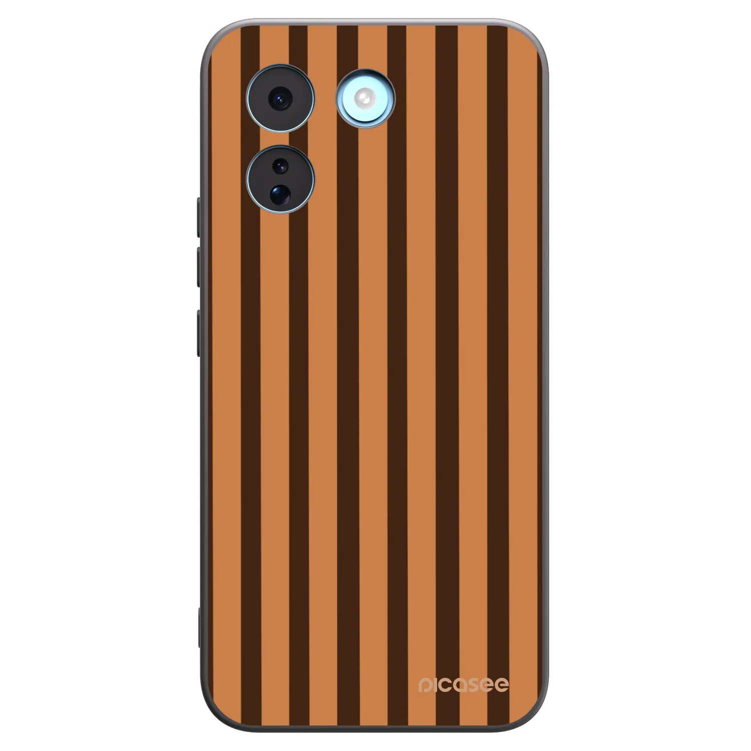 Picasee silikonowe czarne etui na Xiaomi Redmi Note 17 Pro MAX 5G - Caramel lines