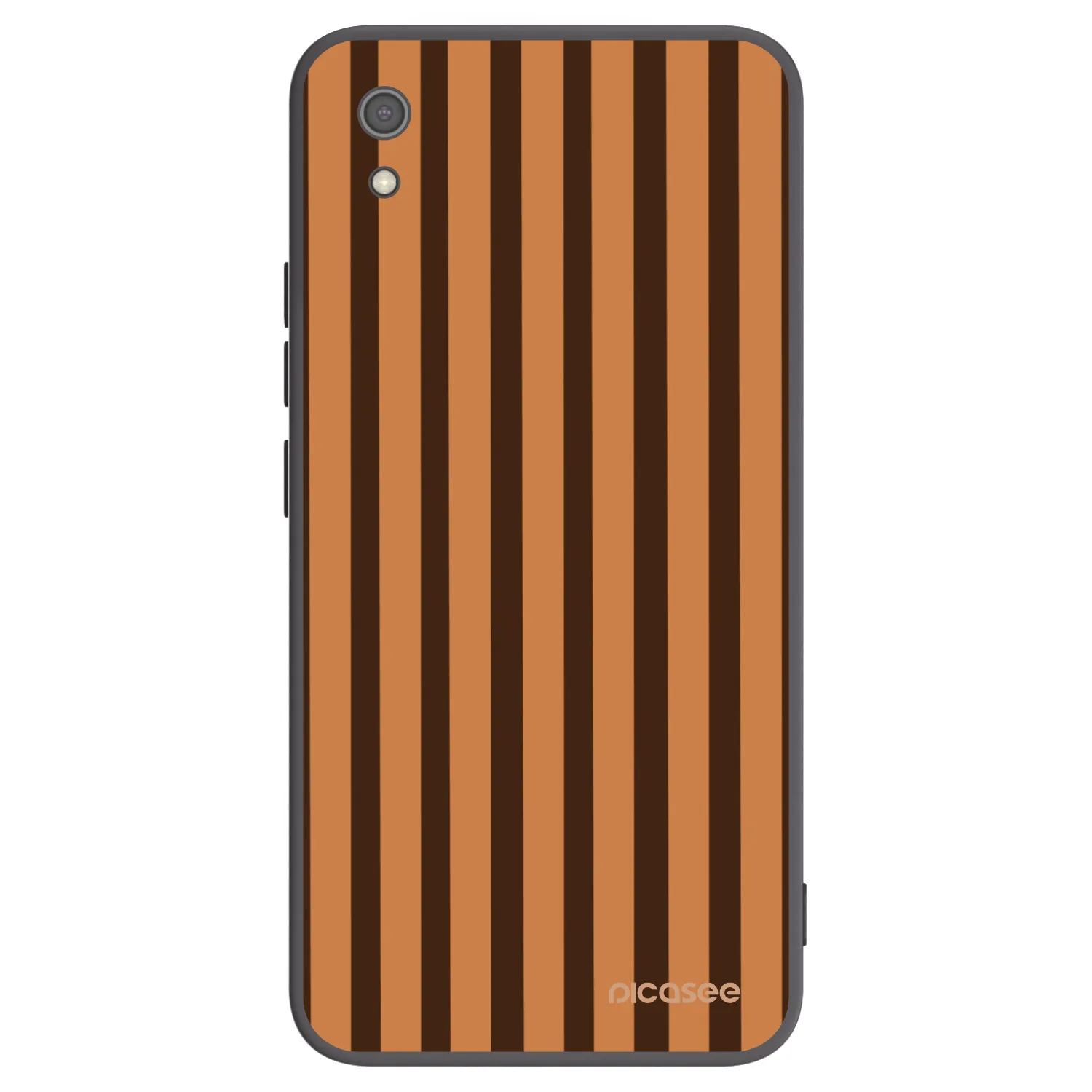 Picasee silikonowe czarne etui na Xiaomi Redmi 7A - Caramel lines