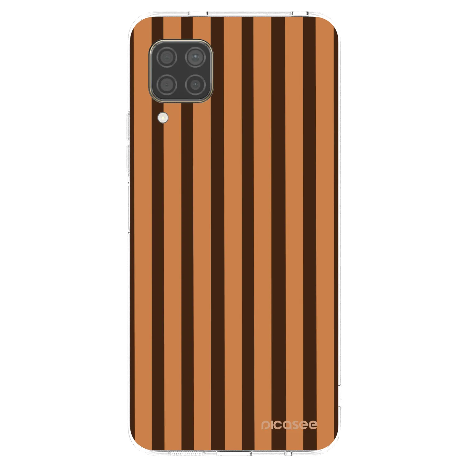 Picasee silikonowe przeźroczyste etui na Huawei P40 Lite - Caramel lines