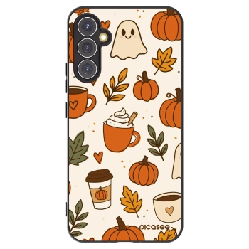 Picasee silikonowe czarne etui na Samsung Galaxy A34 5G A346B - Fall vibes