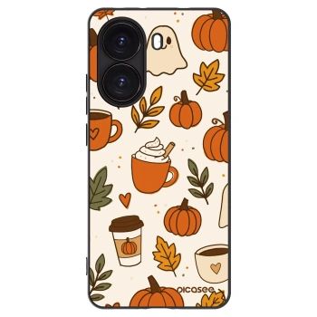 Picasee silikonowe czarne etui na Xiaomi Poco X7 Pro 5G - Fall vibes