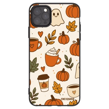 Picasee silikonowe czarne etui na Apple iPhone 11 Pro Max - Fall vibes
