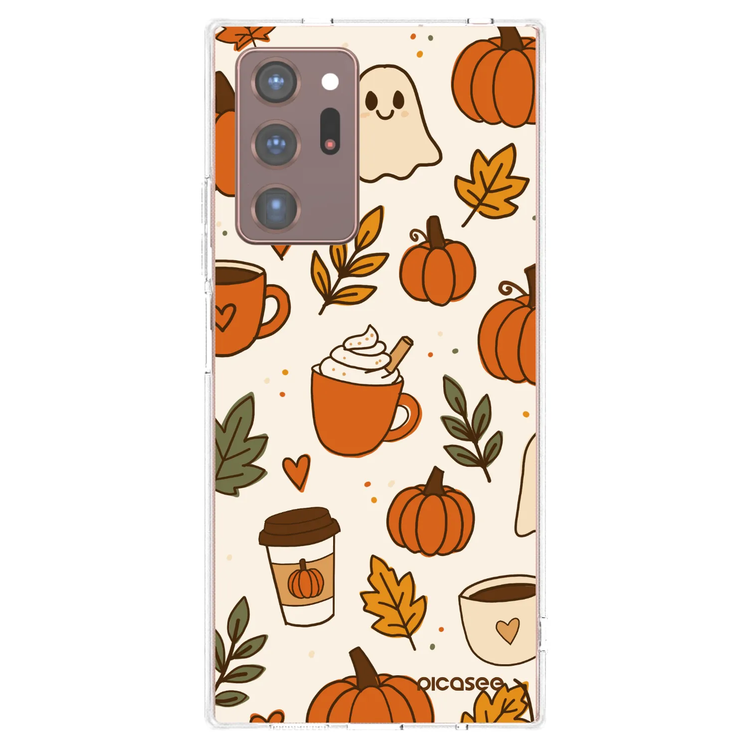 Picasee silikonowe przeźroczyste etui na Samsung Galaxy Note 20 Ultra - Fall vibes