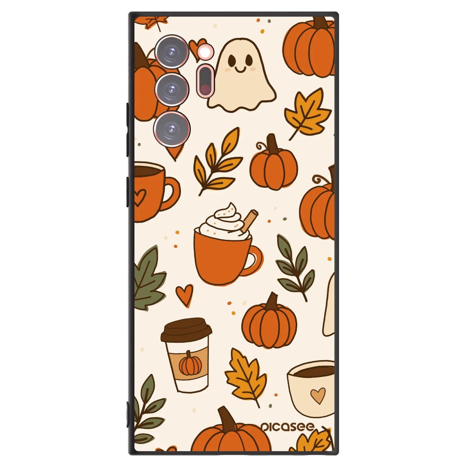 Picasee silikonowe czarne etui na Samsung Galaxy Note 20 Ultra - Fall vibes
