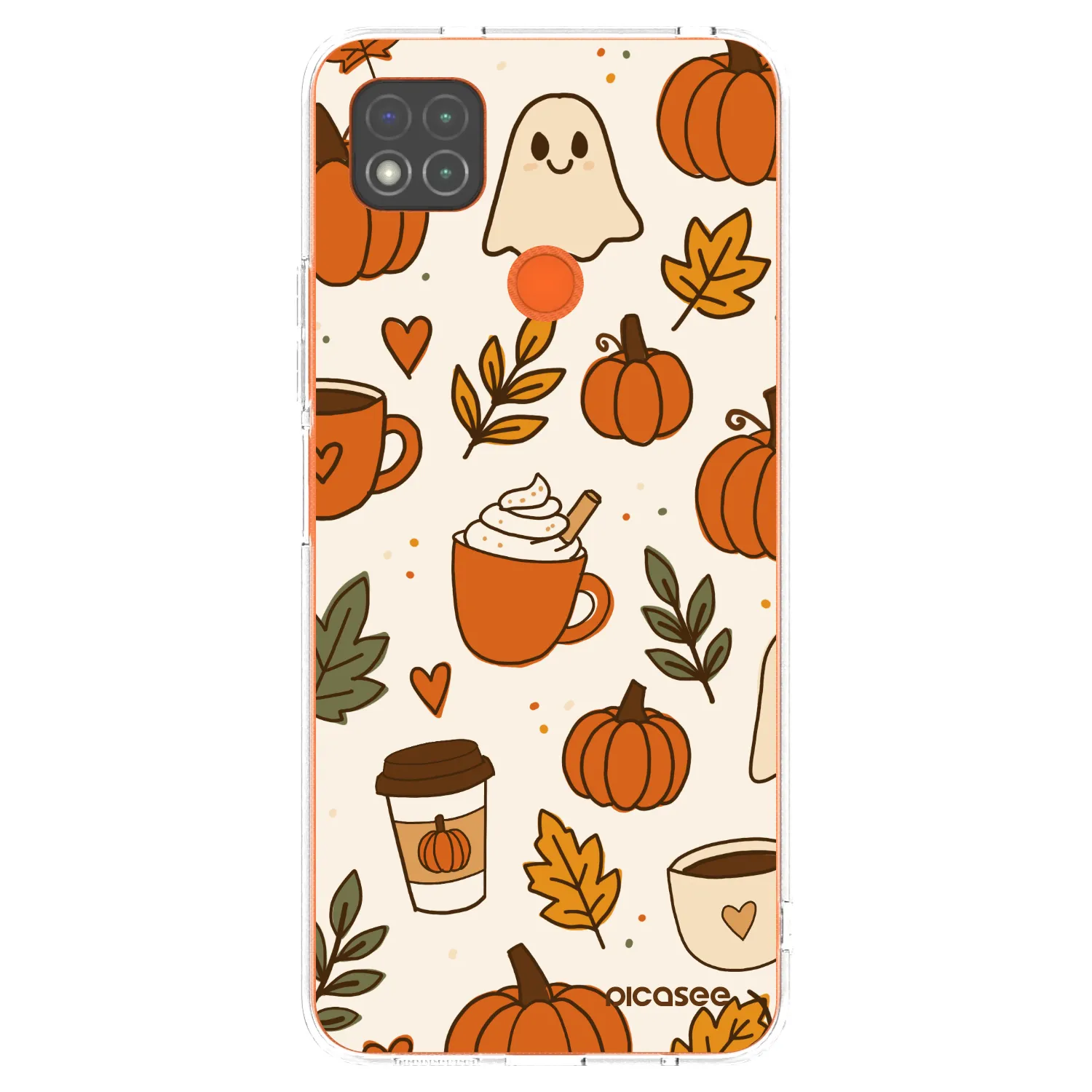 Picasee silikonowe przeźroczyste etui na Xiaomi Redmi 9C - Fall vibes