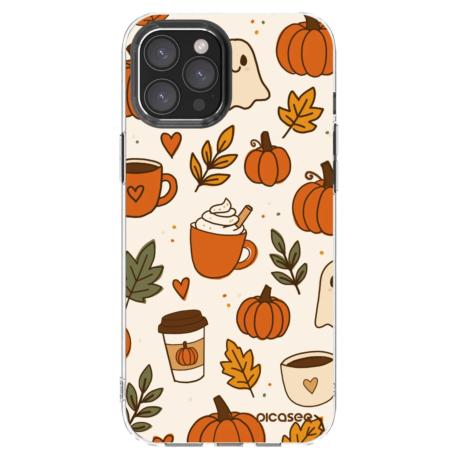 Picasee silikonowe przeźroczyste etui na Apple iPhone 12 Pro Max - Fall vibes