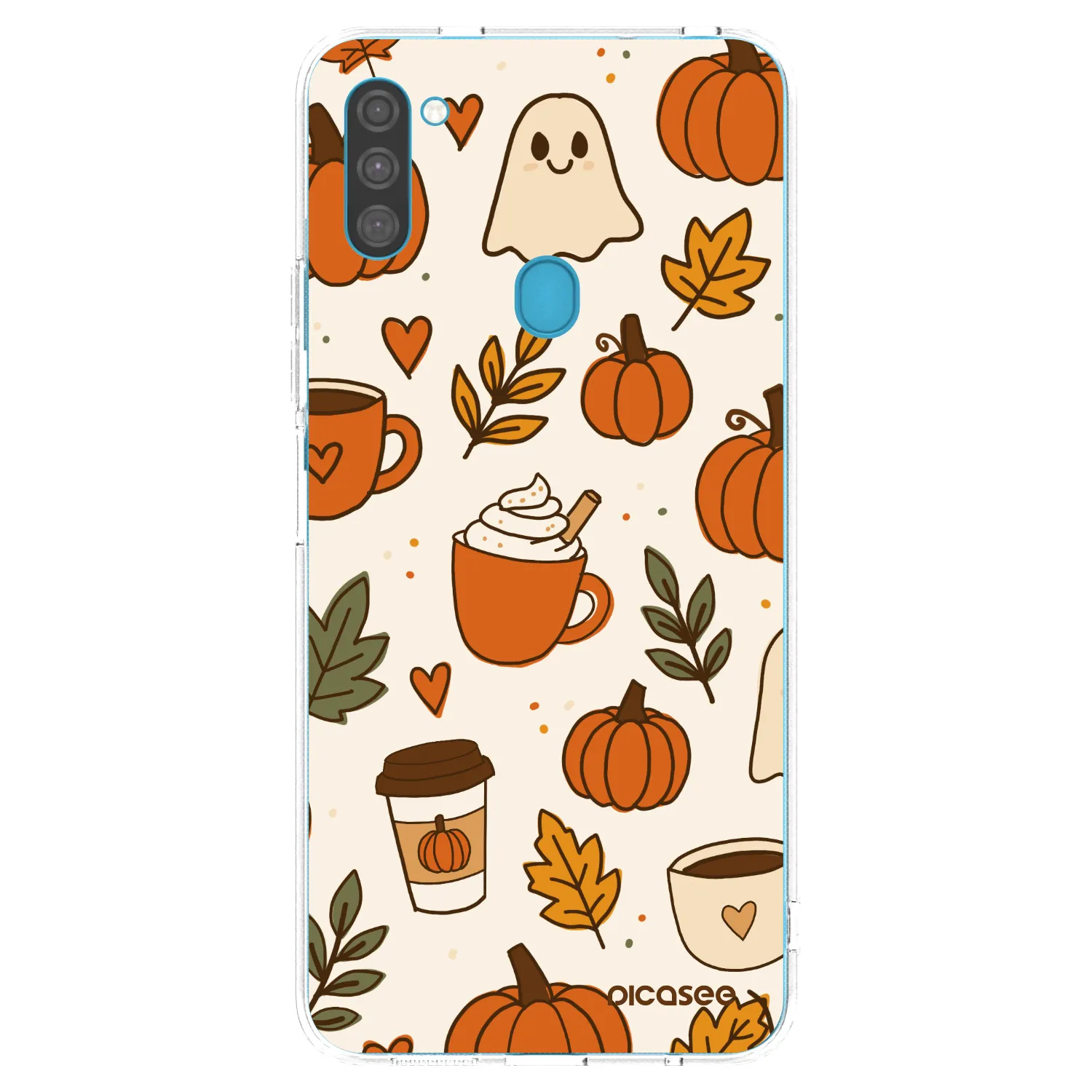 Picasee silikonowe przeźroczyste etui na Samsung Galaxy M11 - Fall vibes