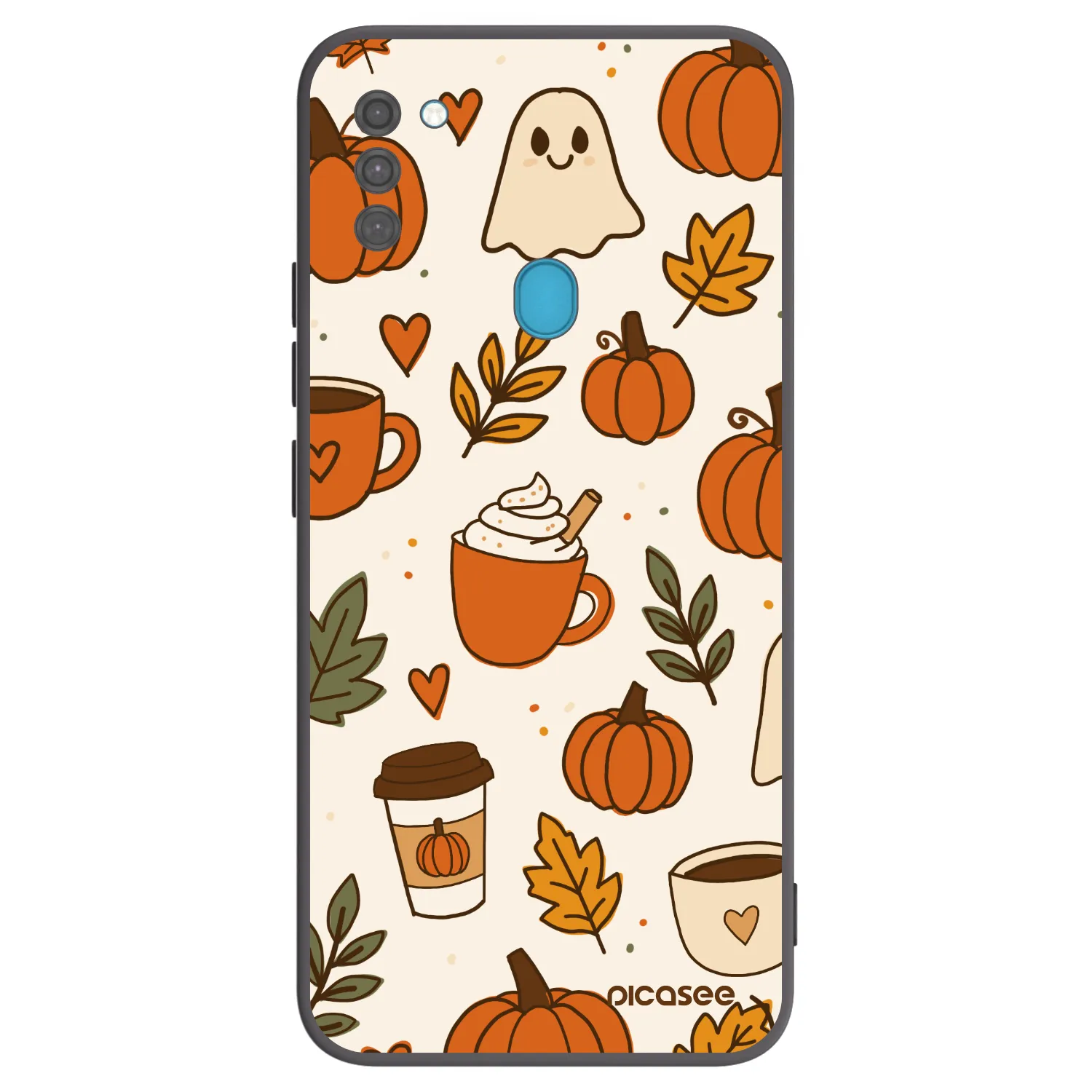 Picasee silikonowe czarne etui na Samsung Galaxy M11 - Fall vibes