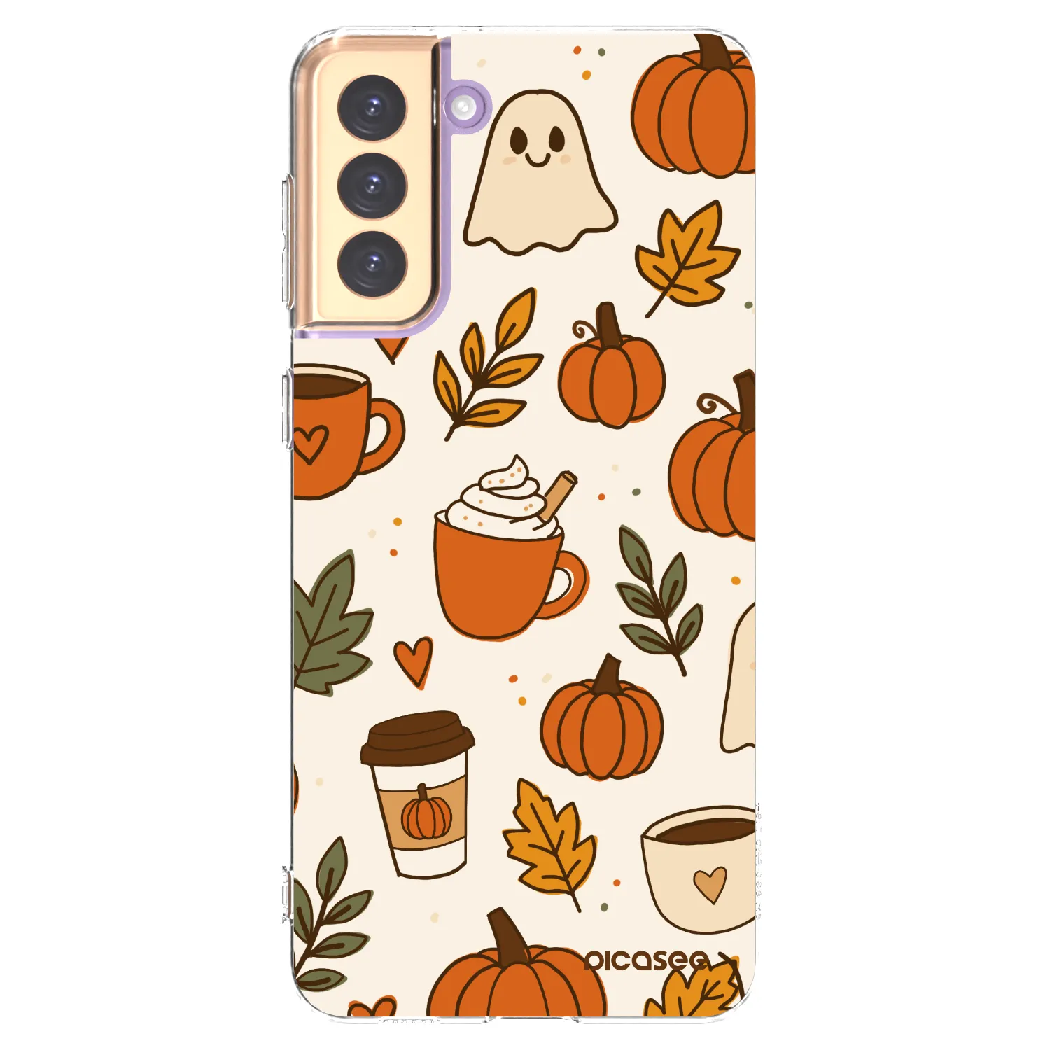 Picasee silikonowe przeźroczyste etui na Samsung Galaxy S21+ 5G G996F - Fall vibes