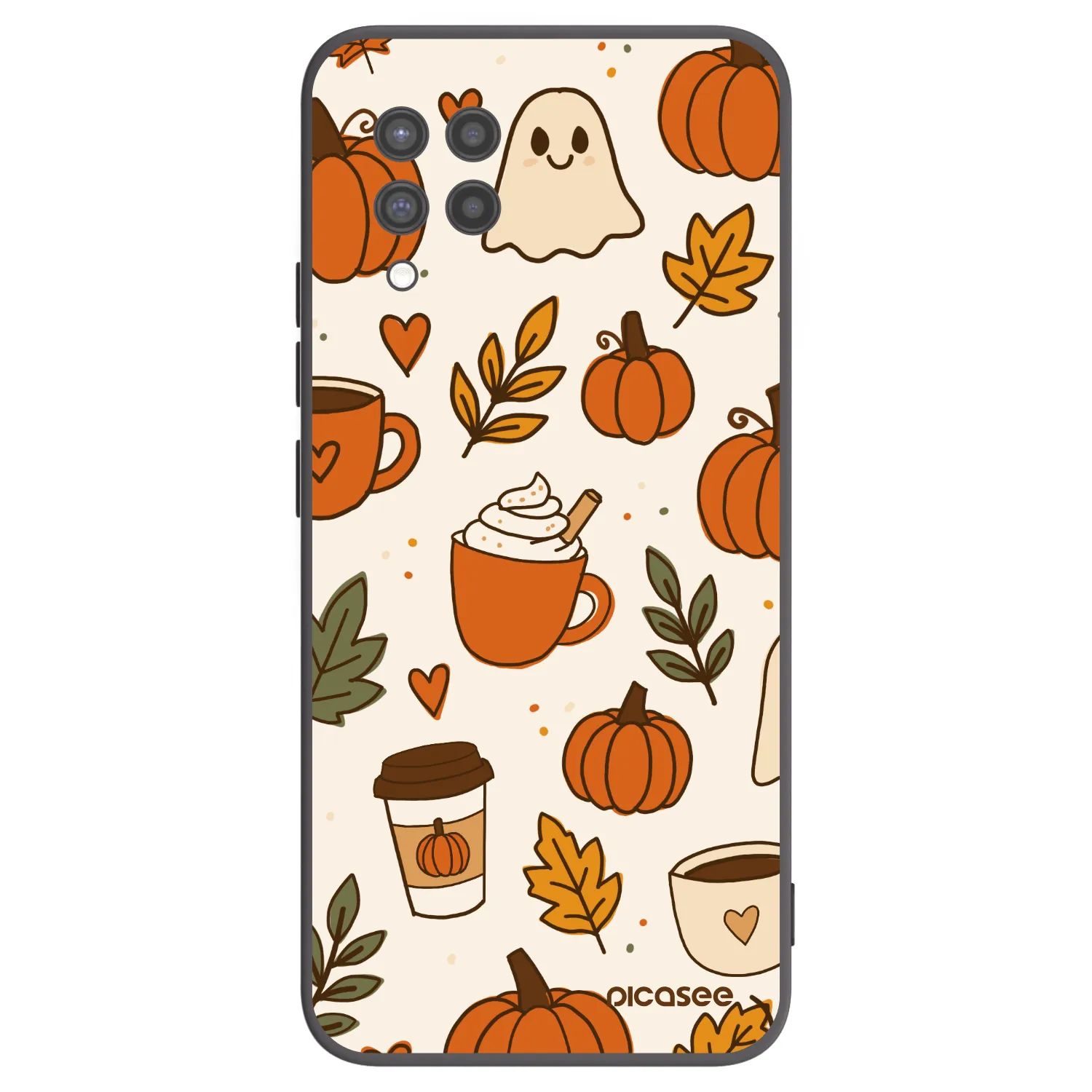 Picasee silikonowe czarne etui na Samsung Galaxy A42 A426B - Fall vibes