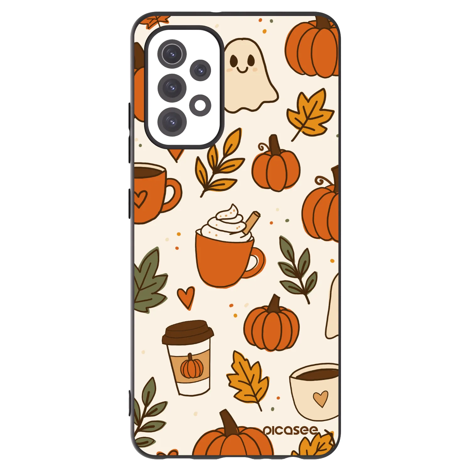 Picasee silikonowe czarne etui na Samsung Galaxy A32 5G A326B - Fall vibes