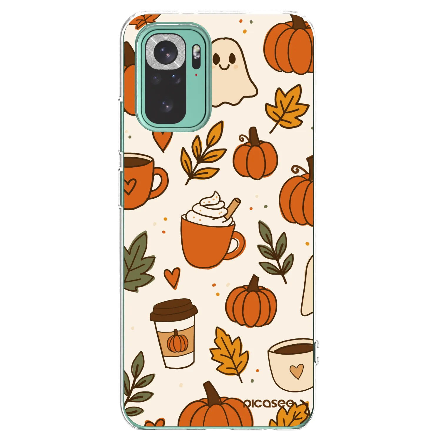 Picasee silikonowe przeźroczyste etui na Xiaomi Redmi Note 10 Pro - Fall vibes