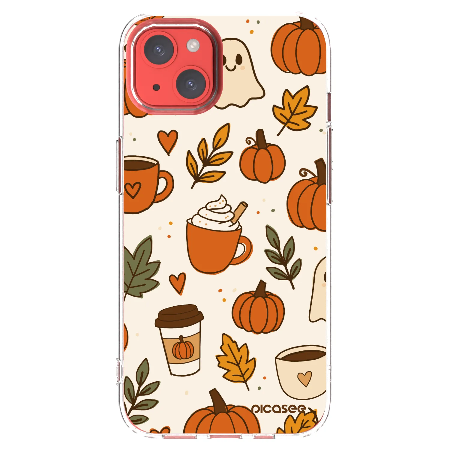 Picasee silikonowe przeźroczyste etui na Apple iPhone 13 - Fall vibes