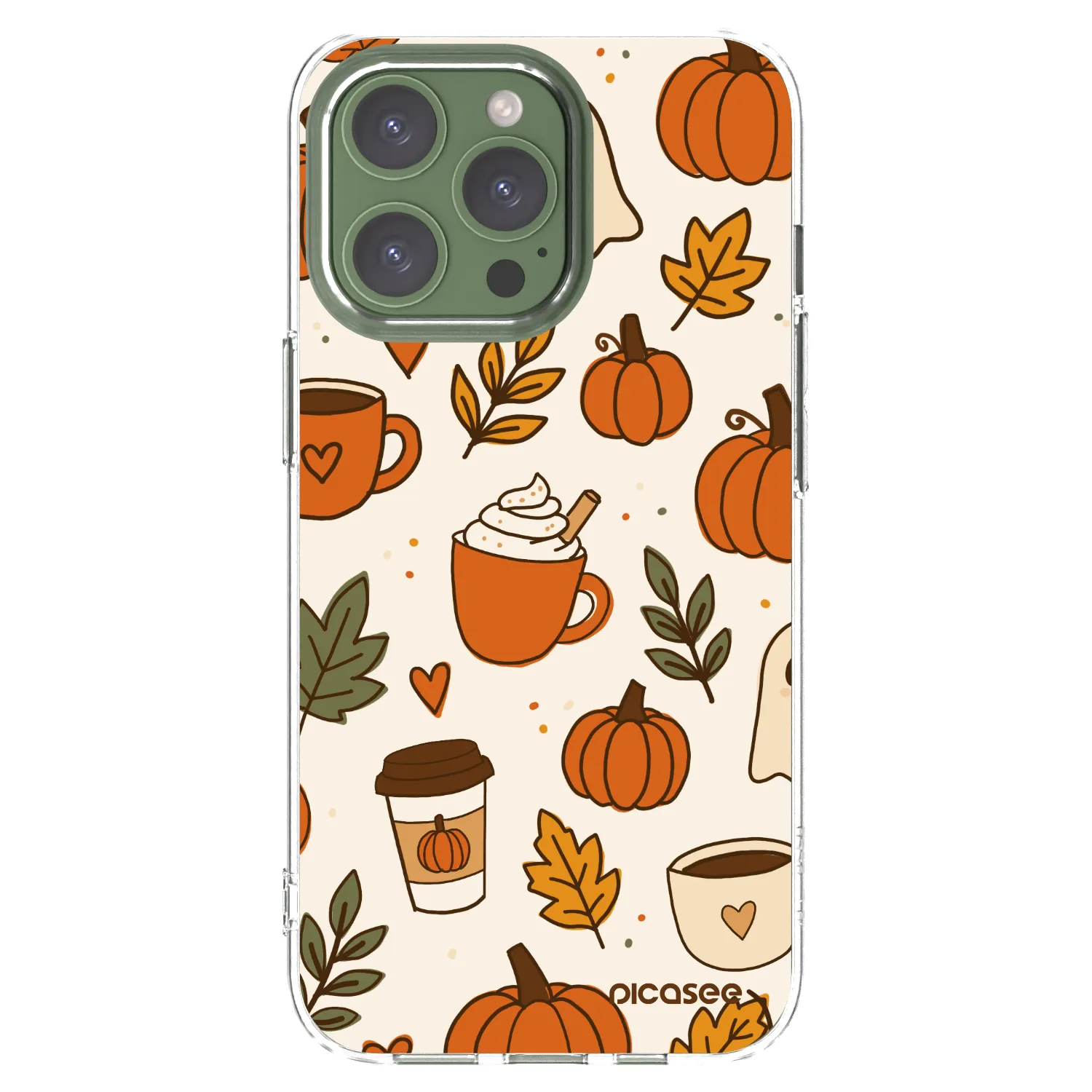 Picasee silikonowe przeźroczyste etui na Apple iPhone 13 Pro - Fall vibes