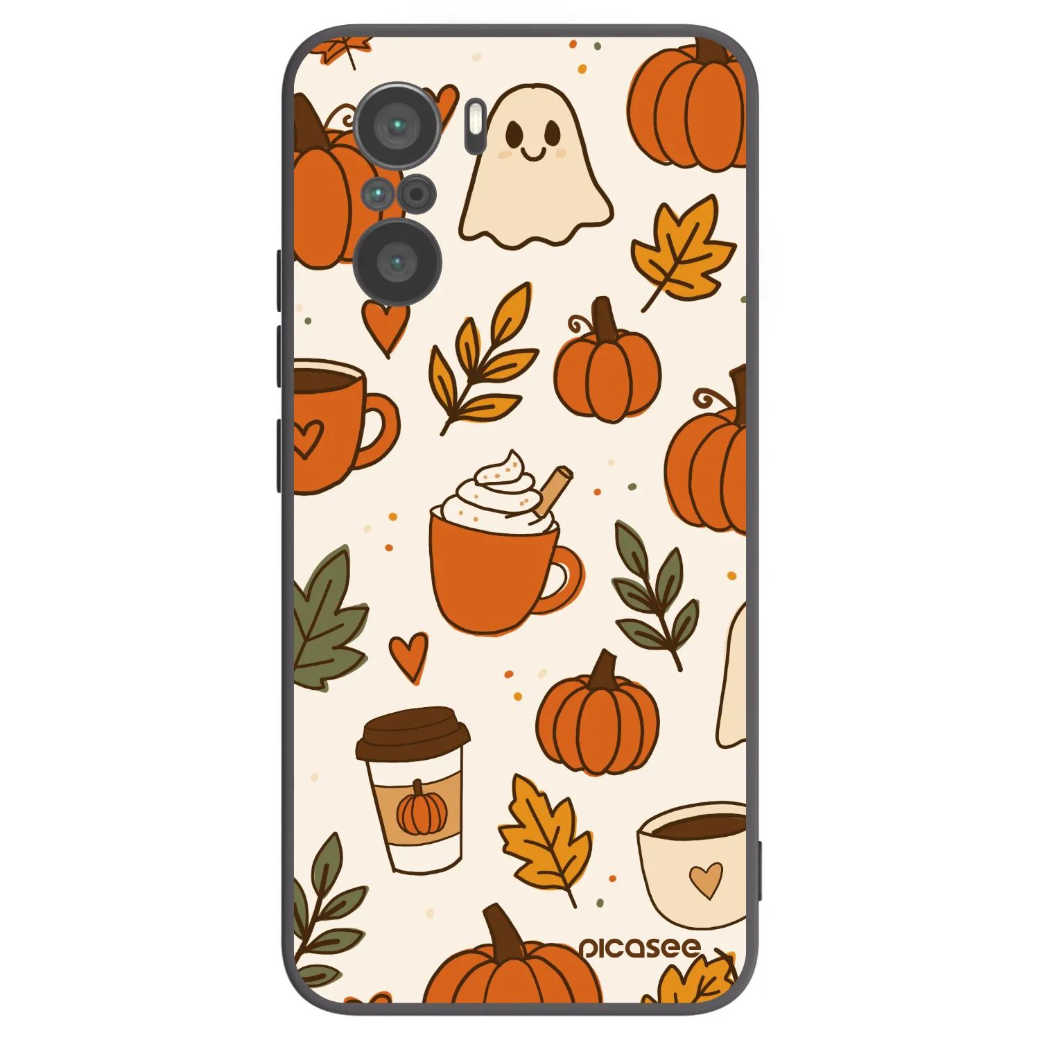 Picasee silikonowe czarne etui na Xiaomi Poco F3 - Fall vibes