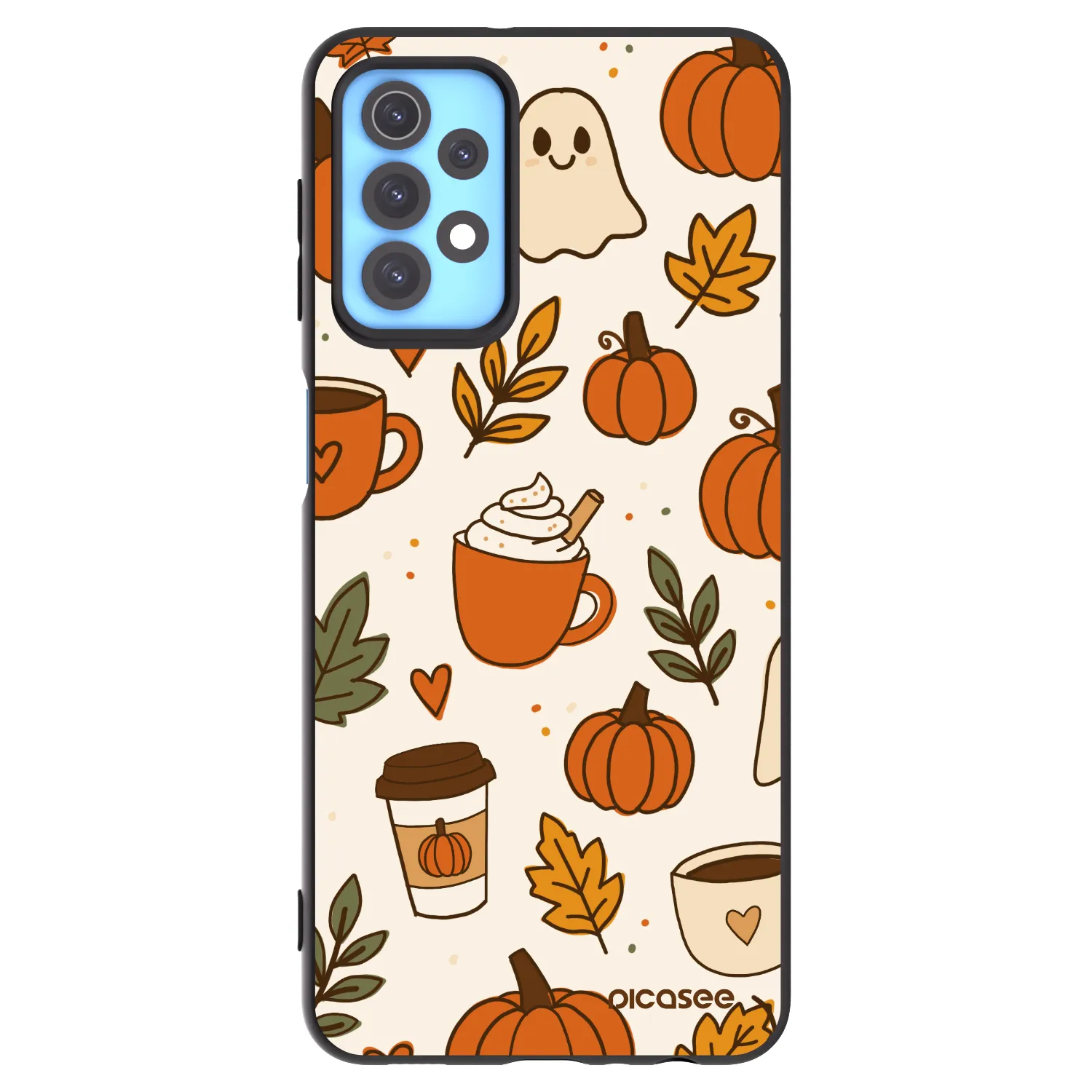 Picasee silikonowe czarne etui na Samsung Galaxy A32 4G SM-A325F - Fall vibes