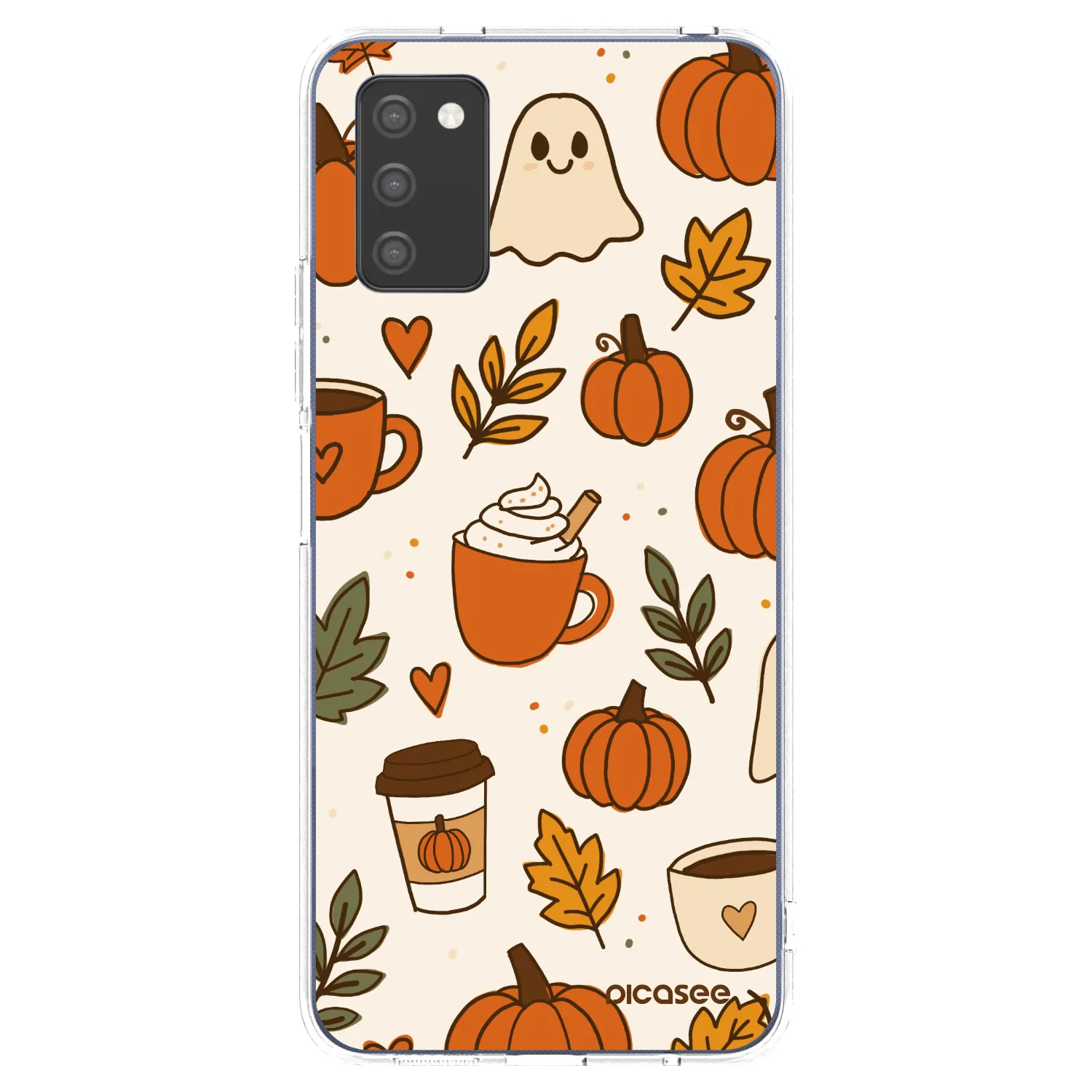 Picasee silikonowe przeźroczyste etui na Samsung Galaxy A03s A037G - Fall vibes