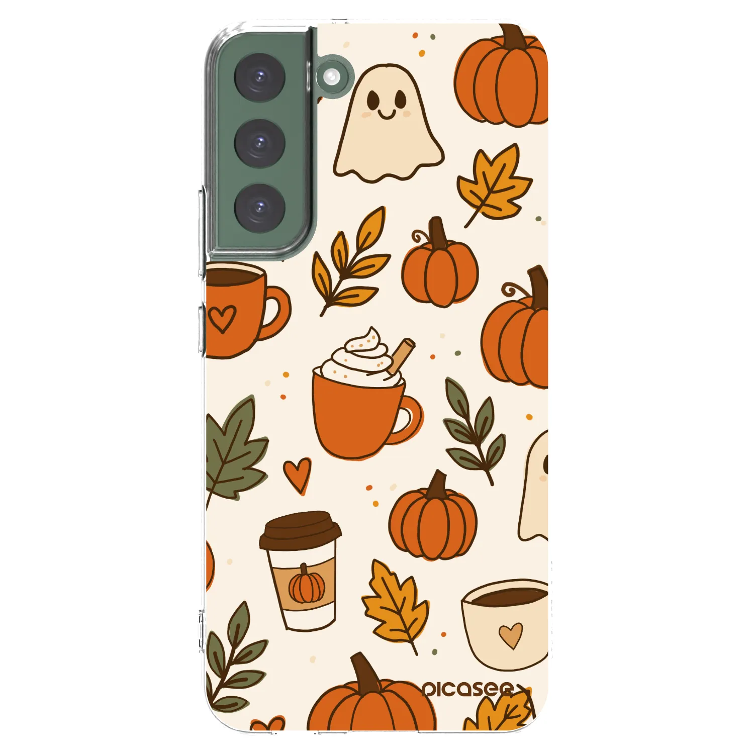 Picasee silikonowe przeźroczyste etui na Samsung Galaxy S22+ 5G - Fall vibes