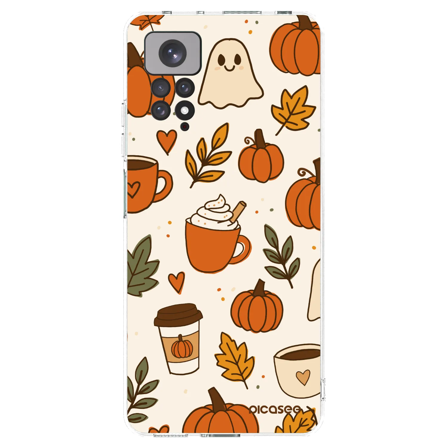 Picasee silikonowe przeźroczyste etui na Xiaomi Redmi Note 11 - Fall vibes