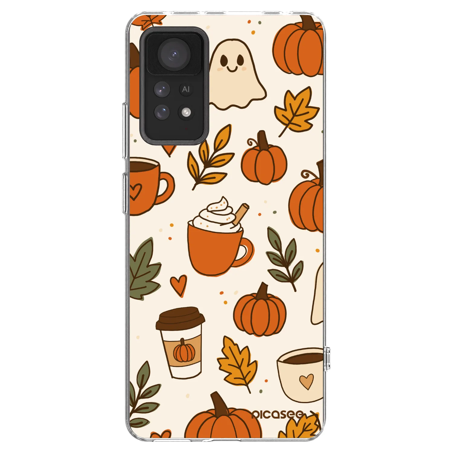Picasee silikonowe przeźroczyste etui na Xiaomi Redmi Note 11 Pro - Fall vibes