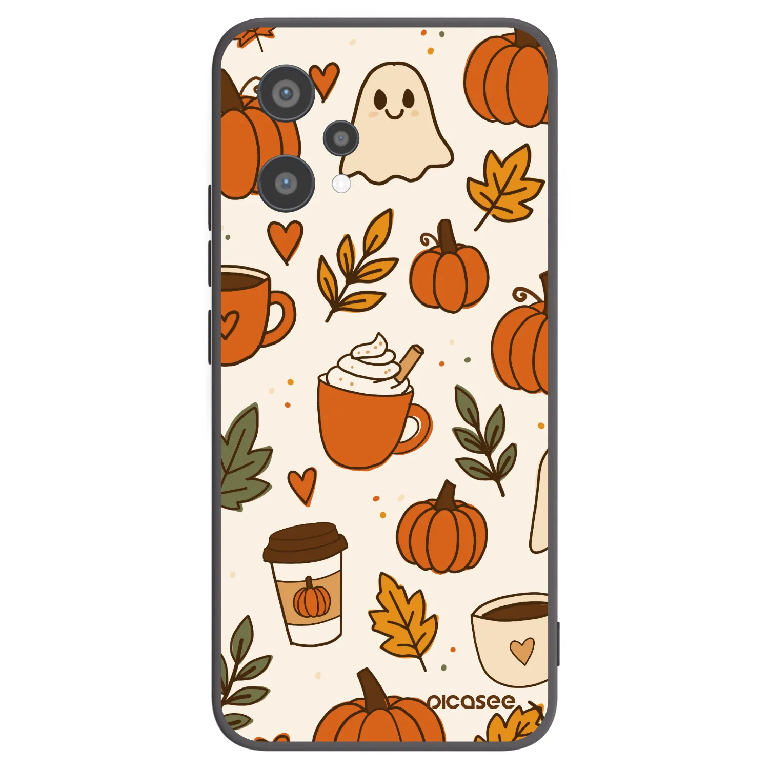 Picasee silikonowe czarne etui na Realme 9 Pro 5G - Fall vibes