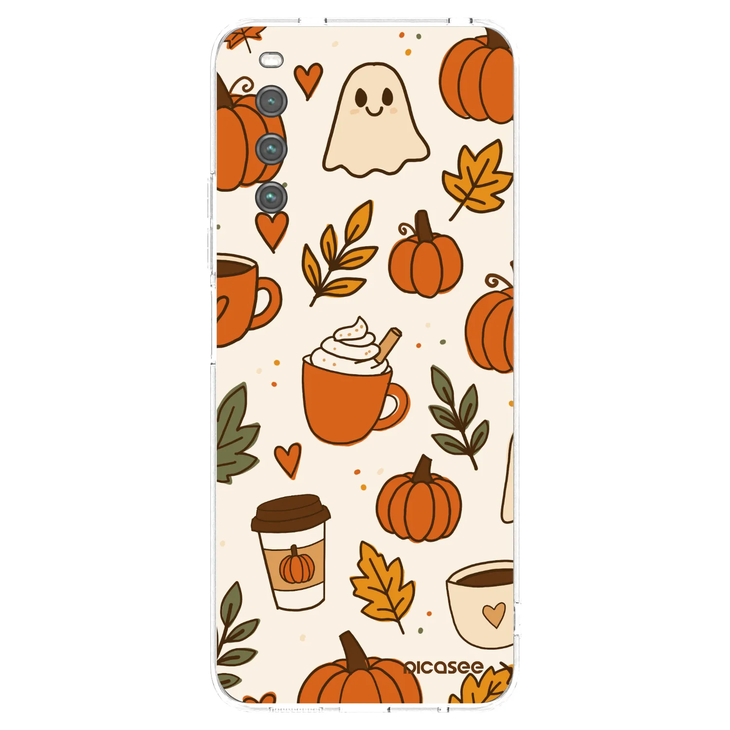 Picasee silikonowe przeźroczyste etui na Sony Xperia 10 IV 5G - Fall vibes