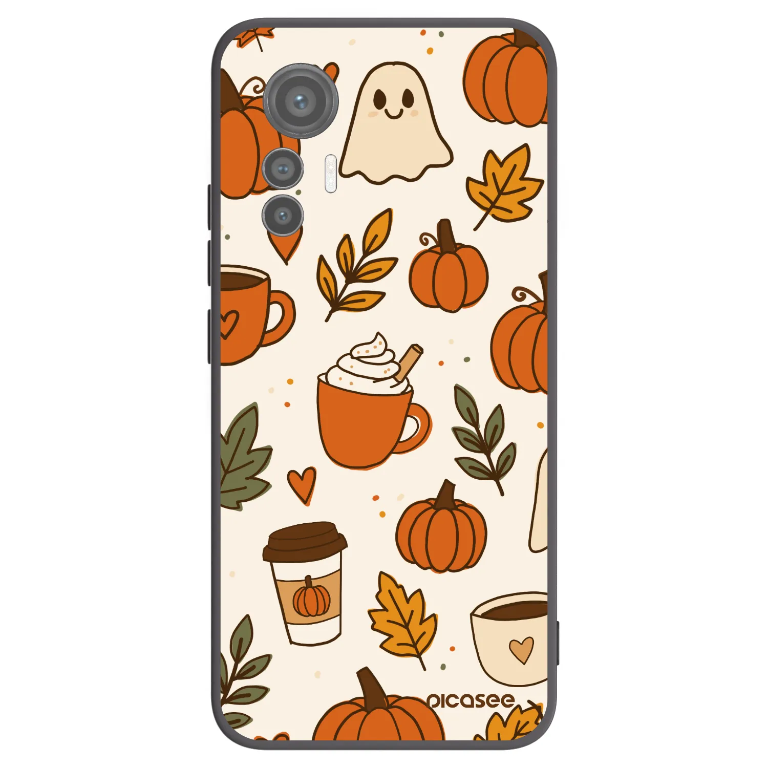 Picasee silikonowe czarne etui na Xiaomi 12 Lite - Fall vibes