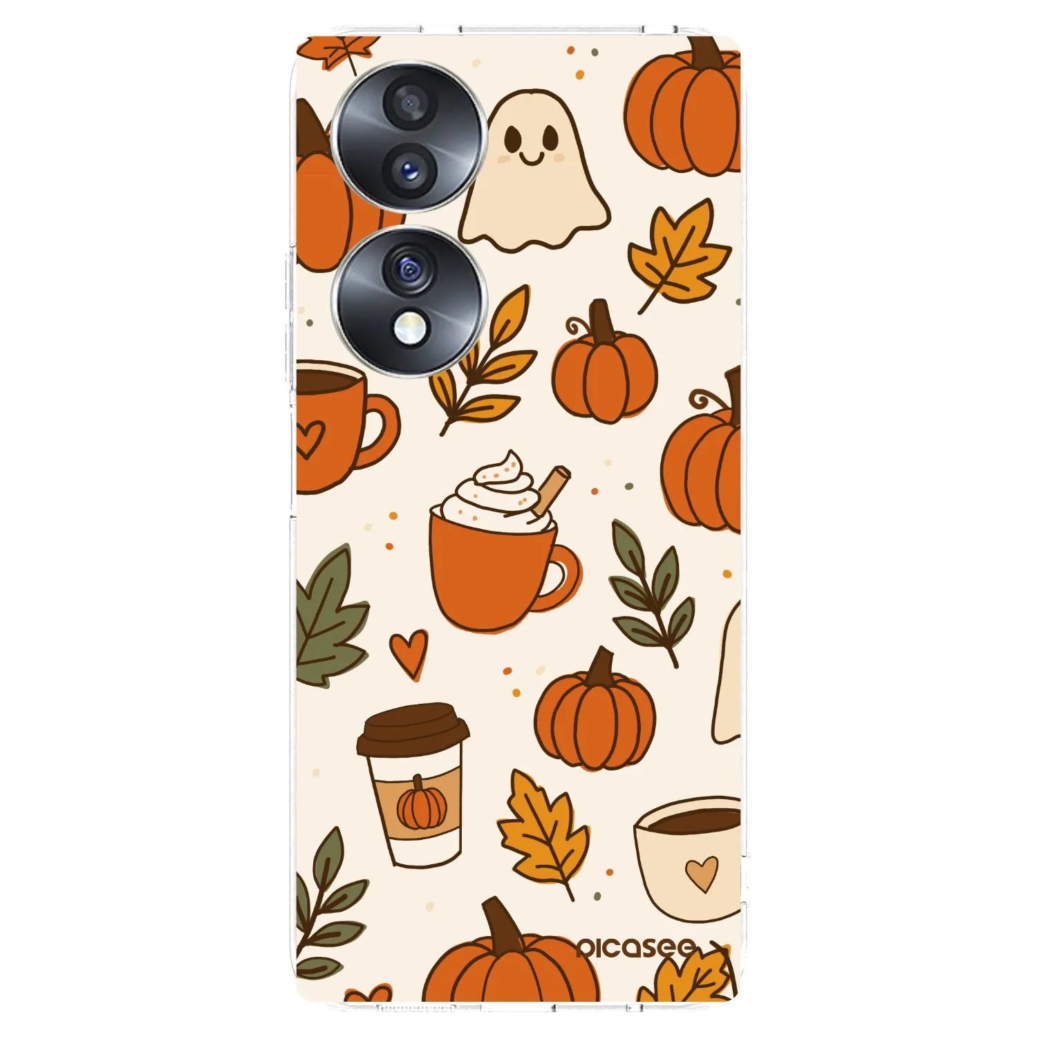 Picasee silikonowe przeźroczyste etui na Honor 70 - Fall vibes