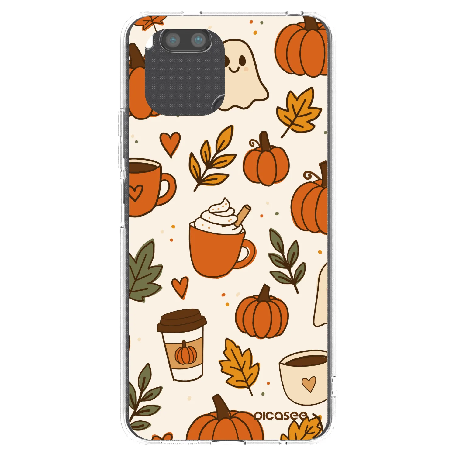 Picasee silikonowe przeźroczyste etui na Xiaomi Redmi A1 - Fall vibes