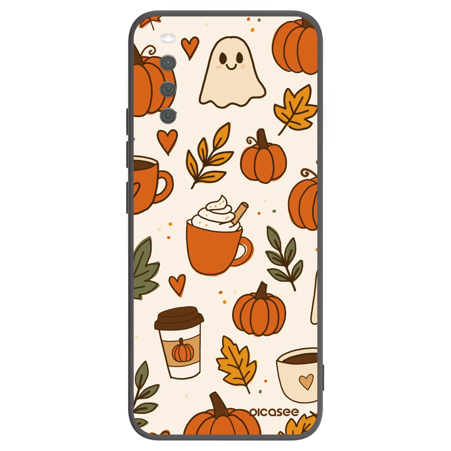 Picasee silikonowe czarne etui na Sony Xperia 10 III - Fall vibes