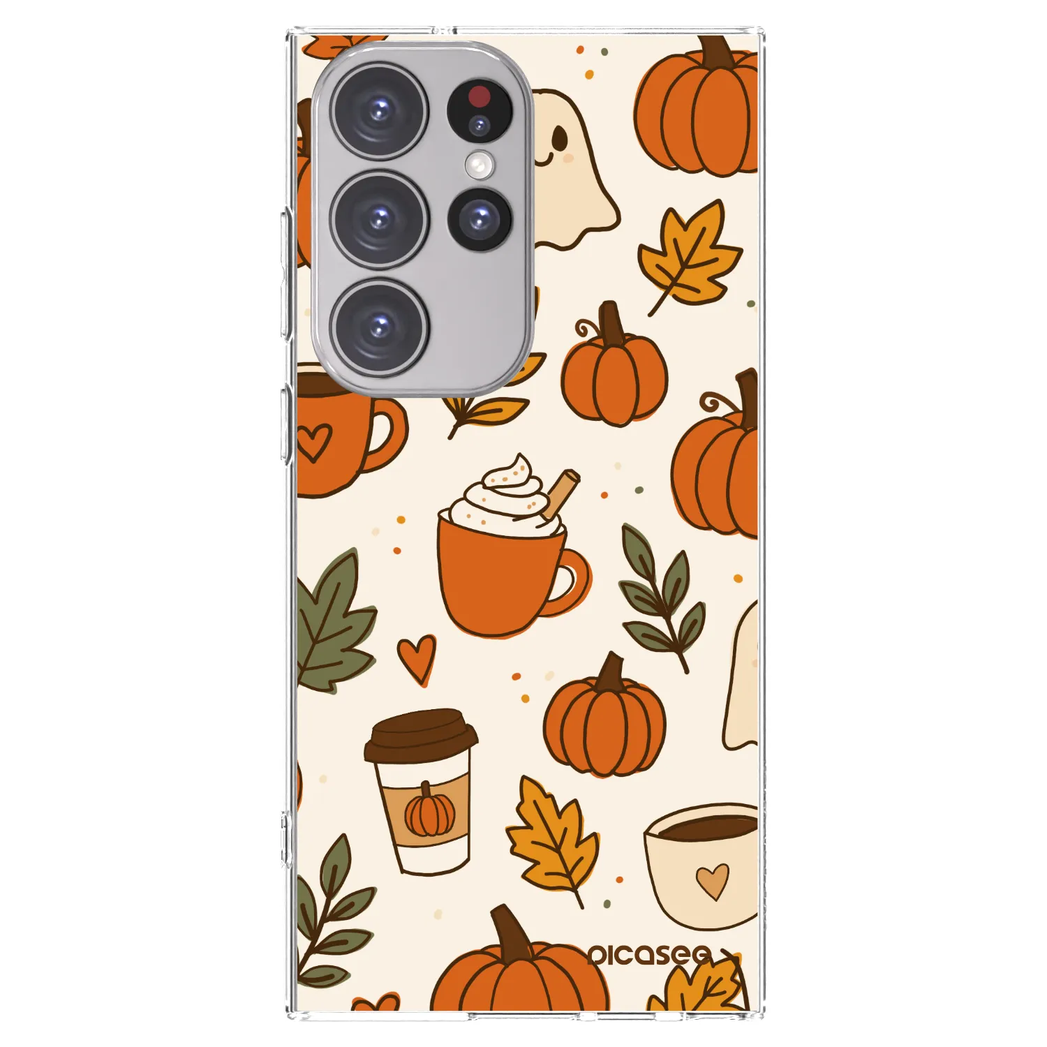 Picasee silikonowe przeźroczyste etui na Samsung Galaxy S23 Ultra 5G - Fall vibes