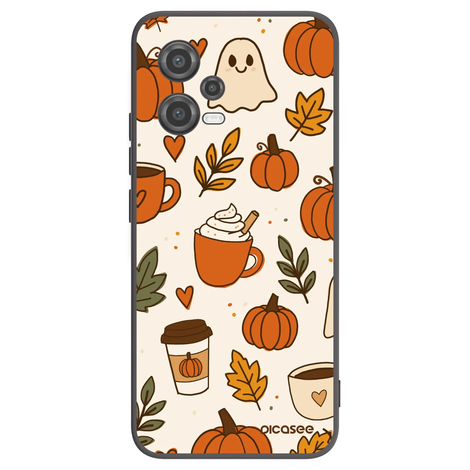 Picasee silikonowe czarne etui na Xiaomi Poco X5 - Fall vibes