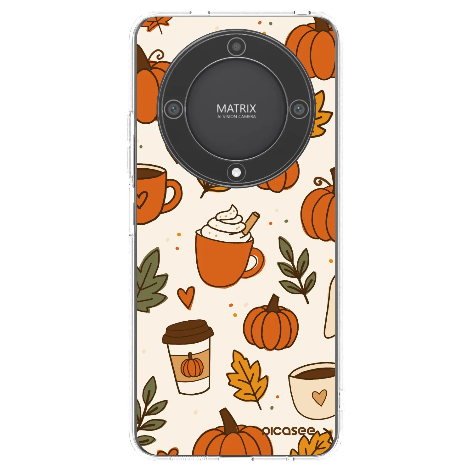 Picasee silikonowe przeźroczyste etui na Honor Magic5 Lite 5G - Fall vibes