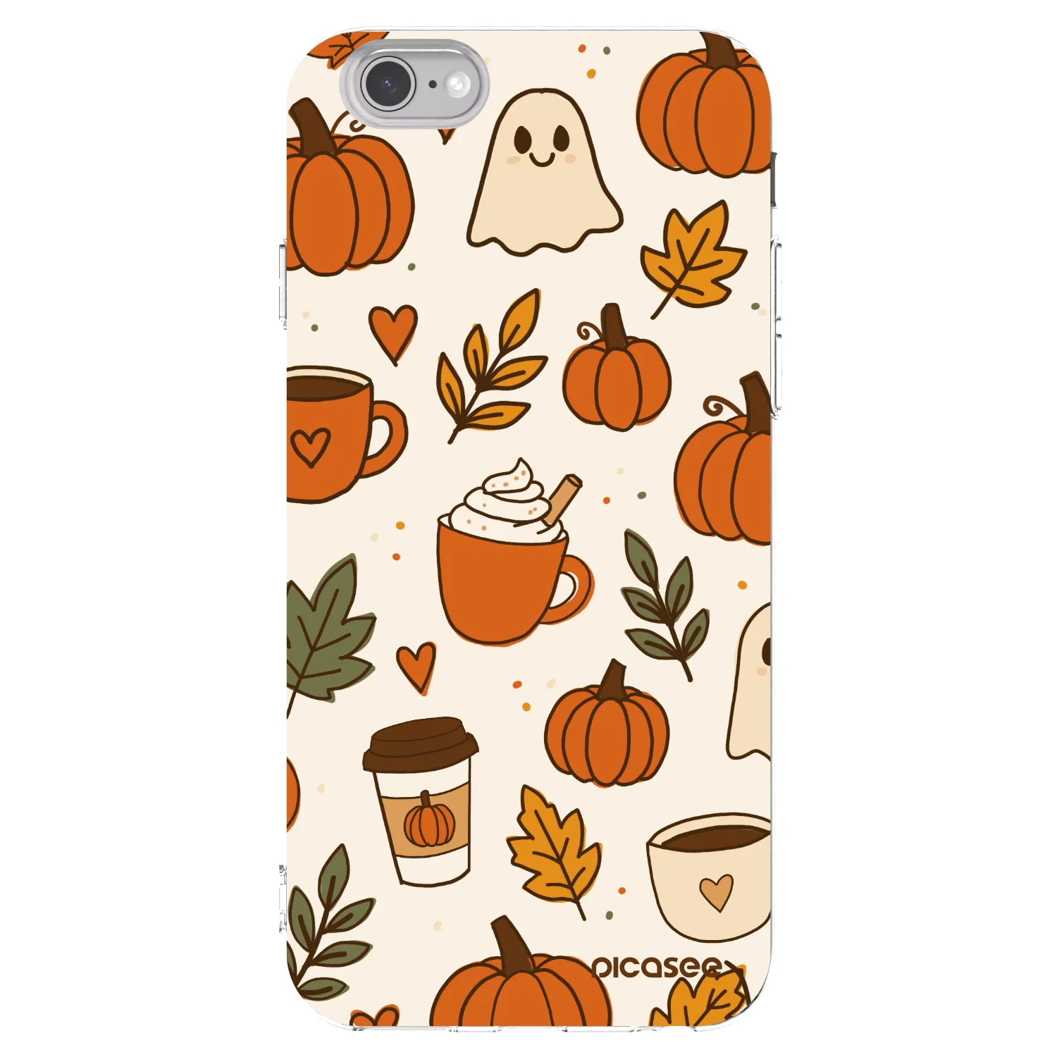 Picasee silikonowe przeźroczyste etui na Apple iPhone 6/6S - Fall vibes