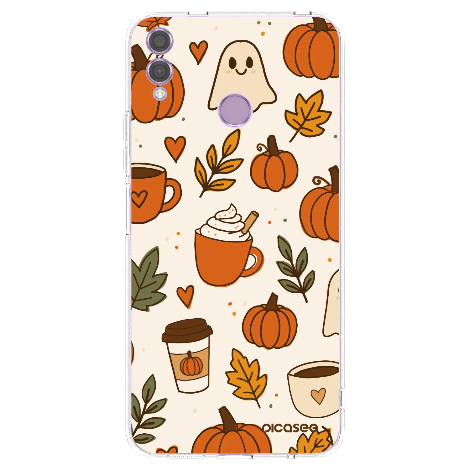 Picasee silikonowe przeźroczyste etui na Honor 8X - Fall vibes