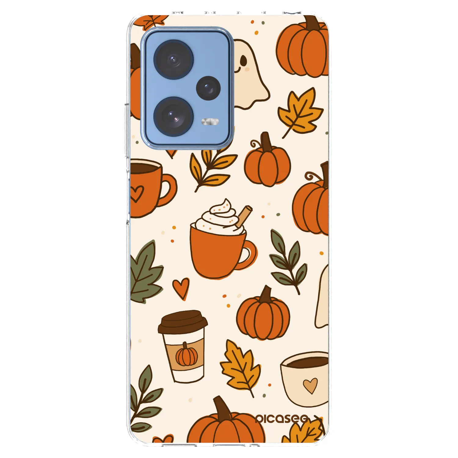 Picasee silikonowe przeźroczyste etui na Xiaomi Redmi Note 12 Pro 5G - Fall vibes