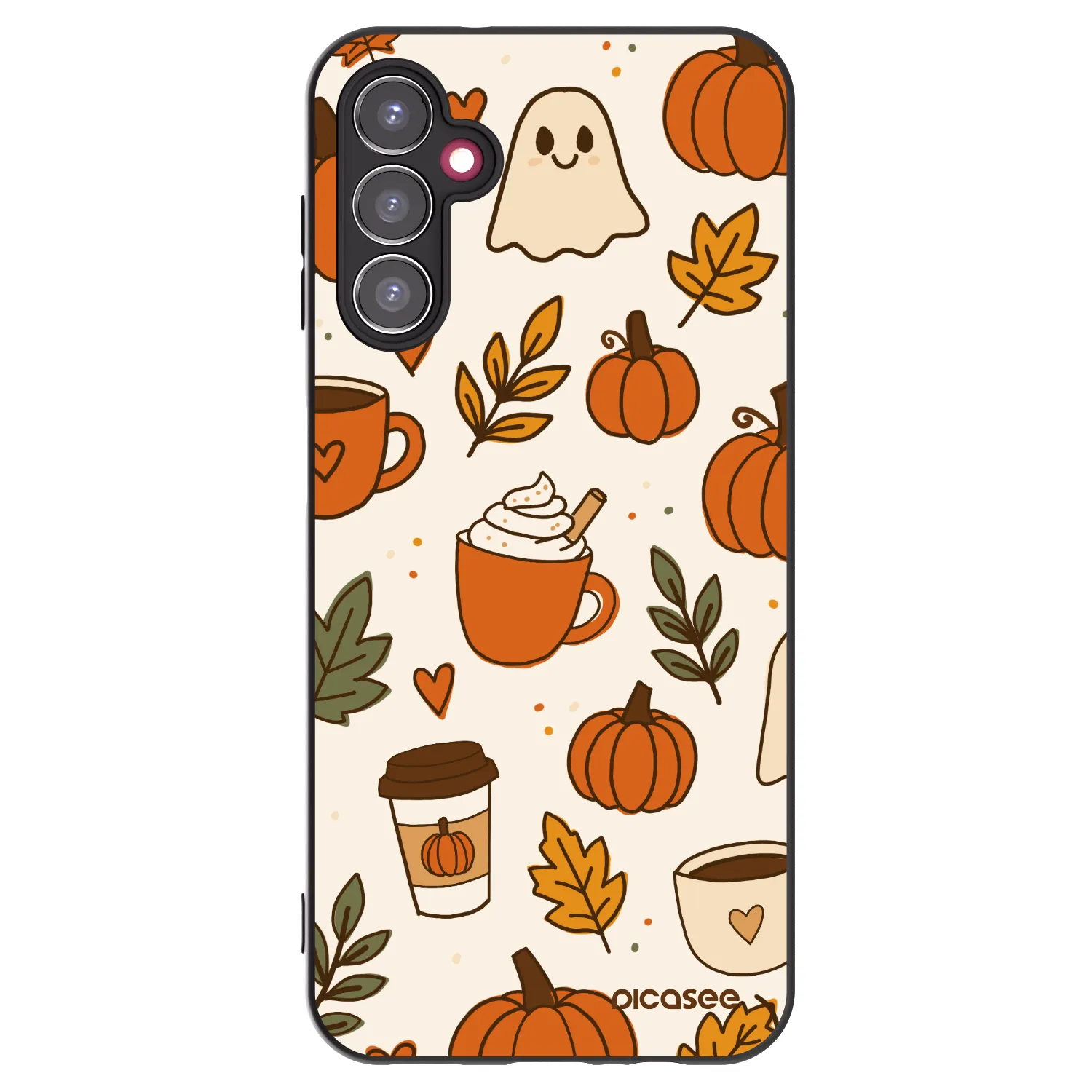 Picasee silikonowe czarne etui na Samsung Galaxy A14 5G A146P - Fall vibes