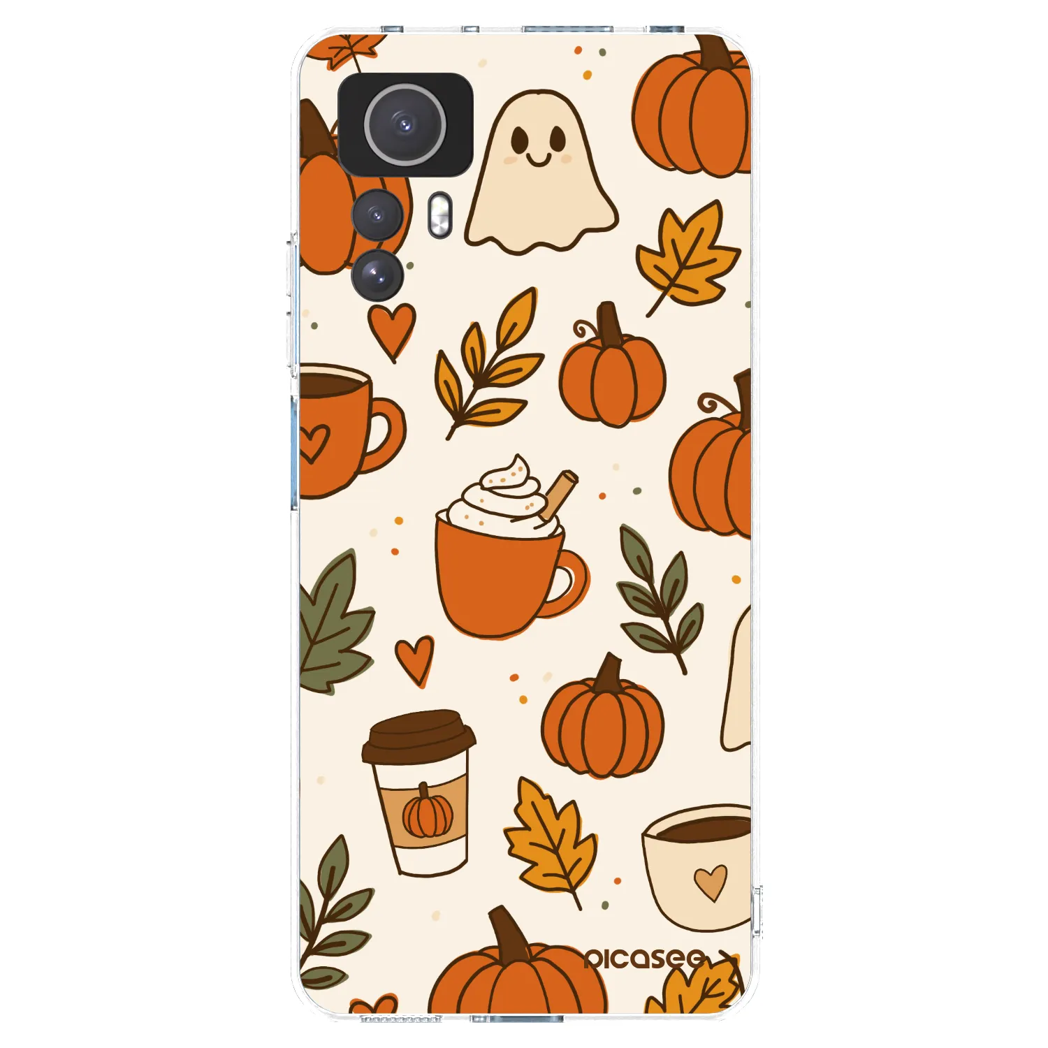 Picasee silikonowe przeźroczyste etui na Xiaomi Redmi Note 12S - Fall vibes