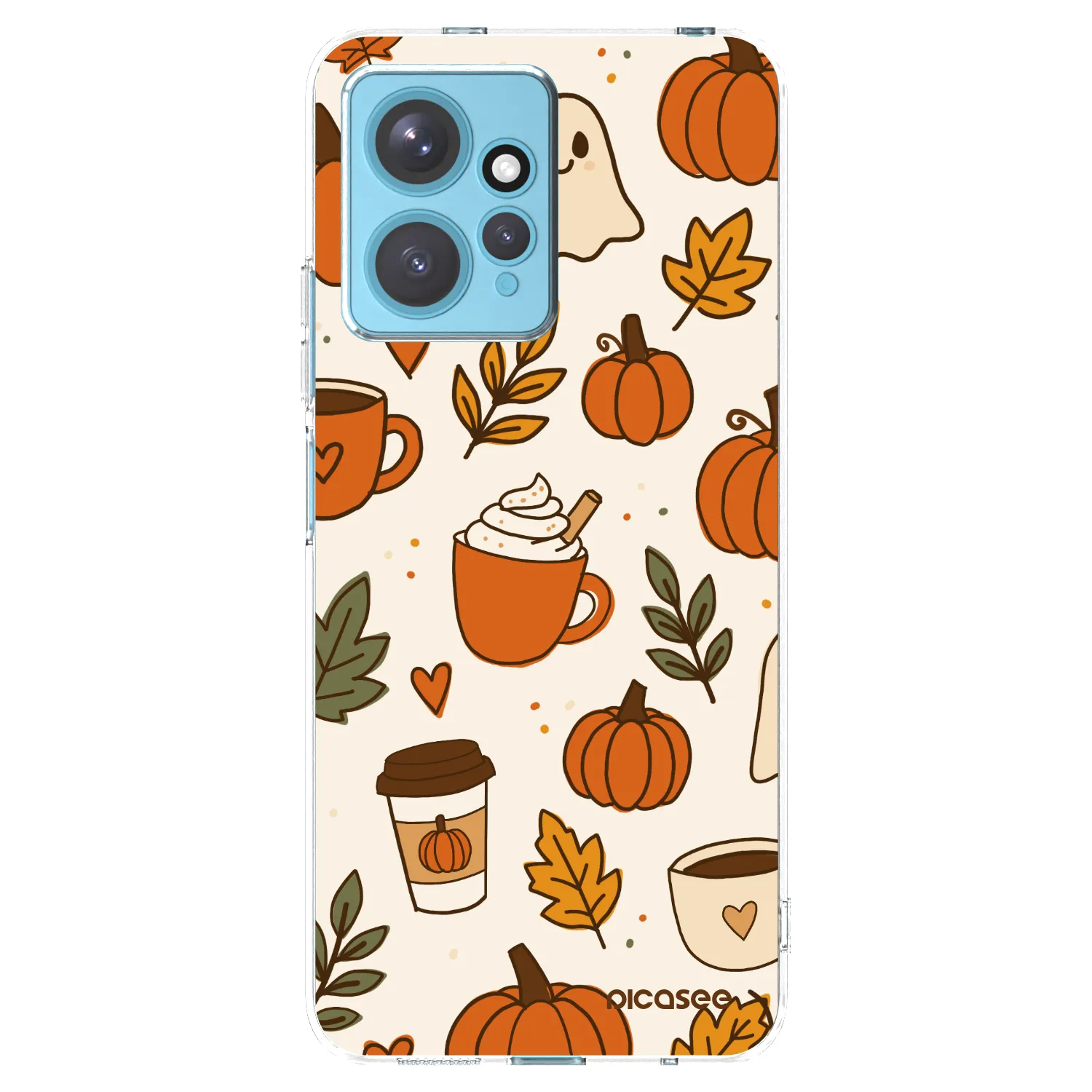Picasee silikonowe przeźroczyste etui na Xiaomi Redmi Note 12 4G - Fall vibes