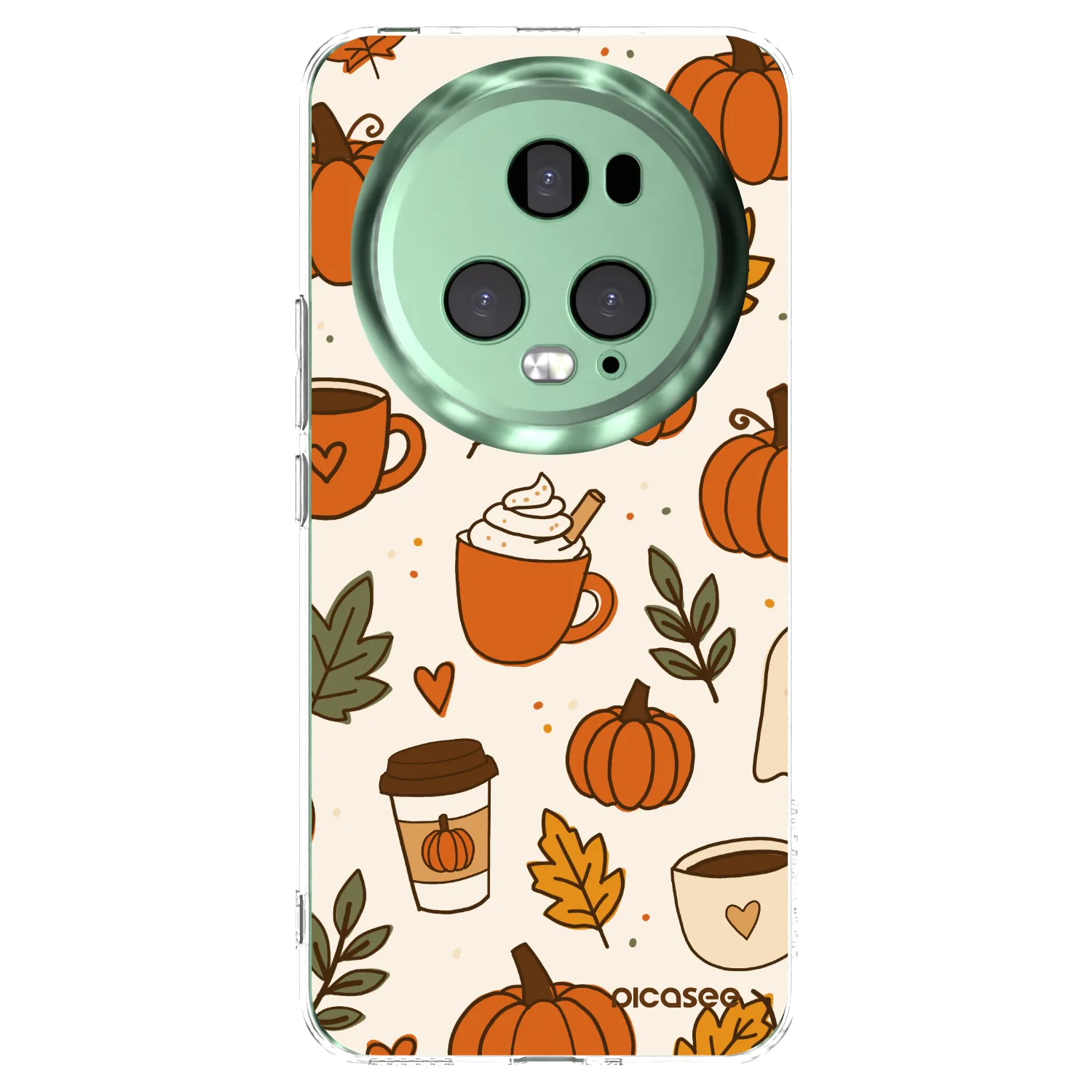Picasee silikonowe przeźroczyste etui na Honor Magic5 Pro - Fall vibes