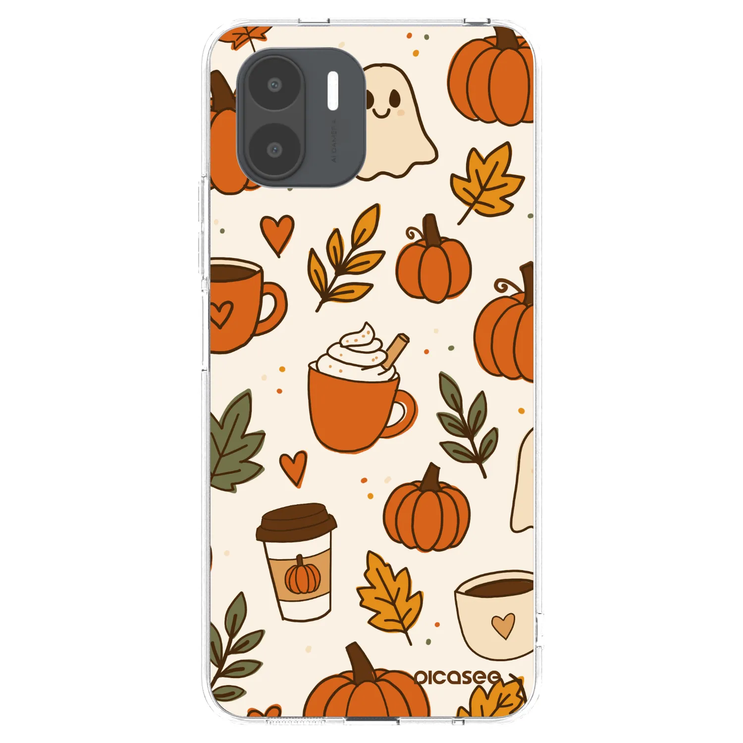 Picasee silikonowe przeźroczyste etui na Xiaomi Redmi A2 - Fall vibes