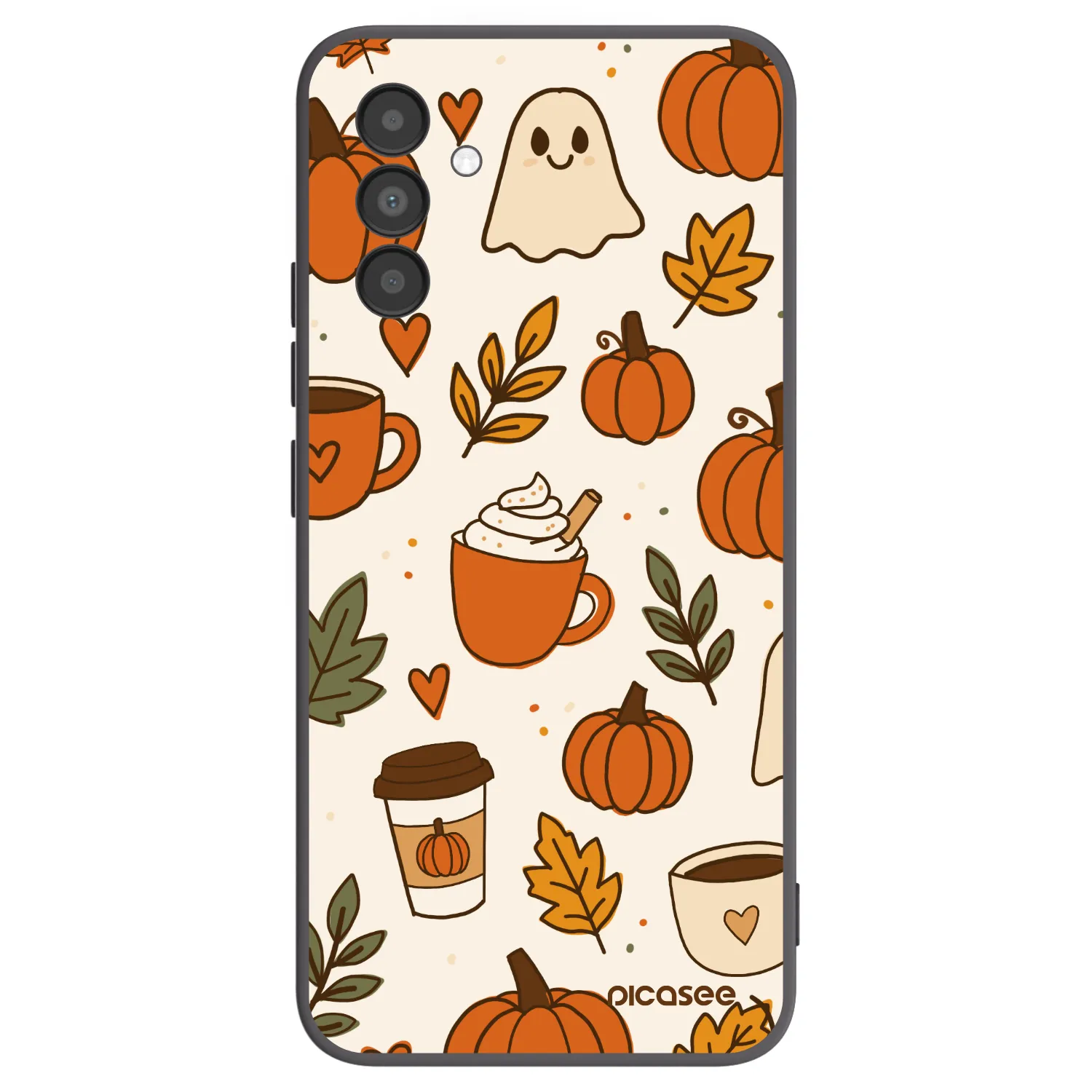 Picasee silikonowe czarne etui na Samsung Galaxy A04s A047F - Fall vibes