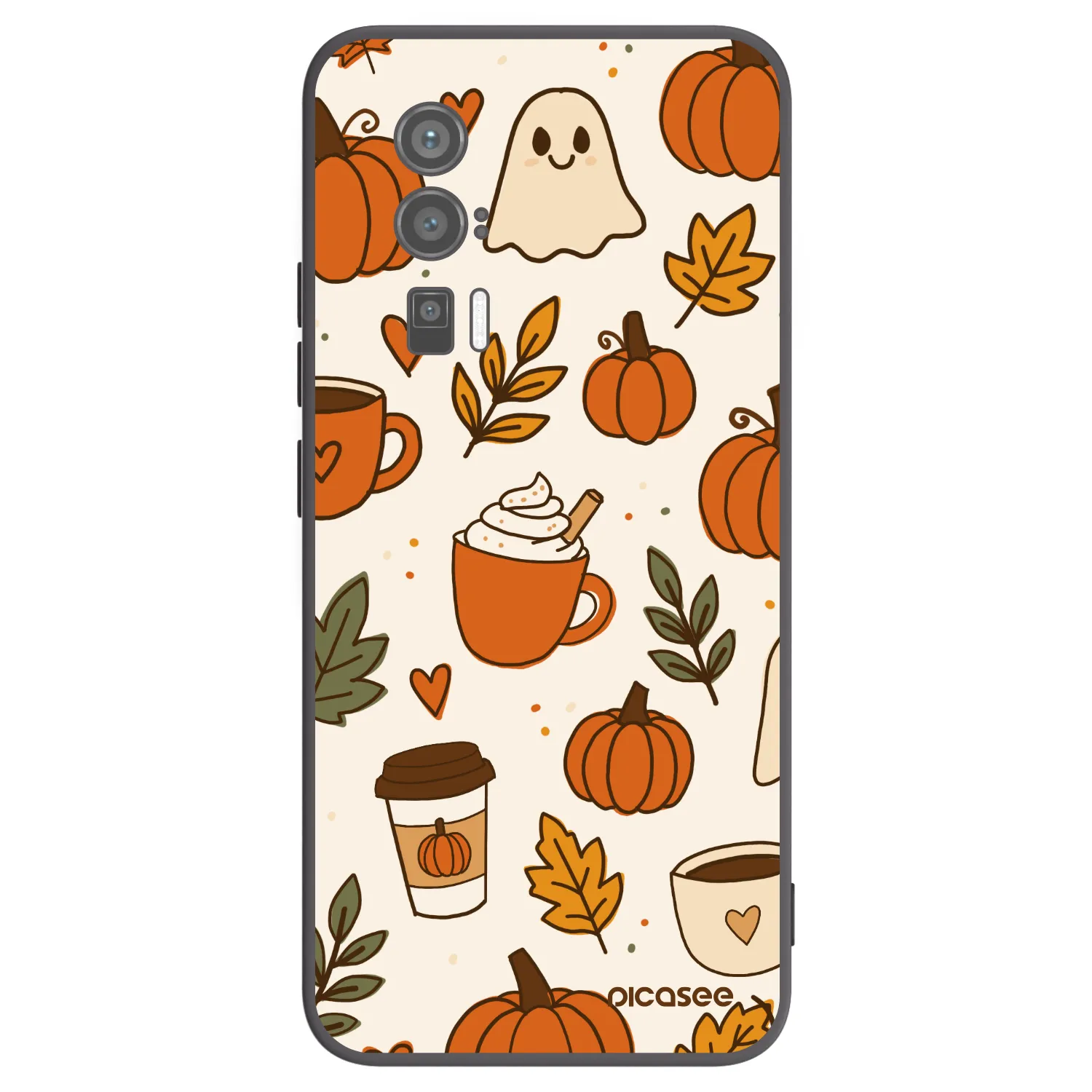 Picasee silikonowe czarne etui na Xiaomi Poco F5 Pro 5G - Fall vibes