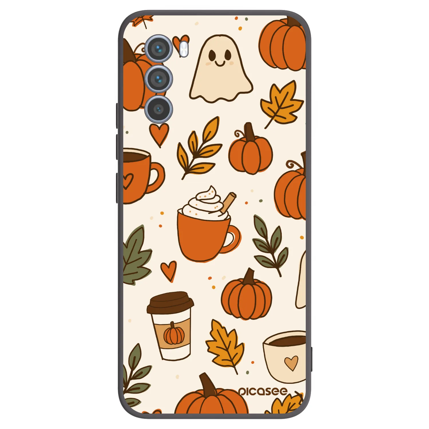Picasee silikonowe czarne etui na Motorola Moto G62 - Fall vibes