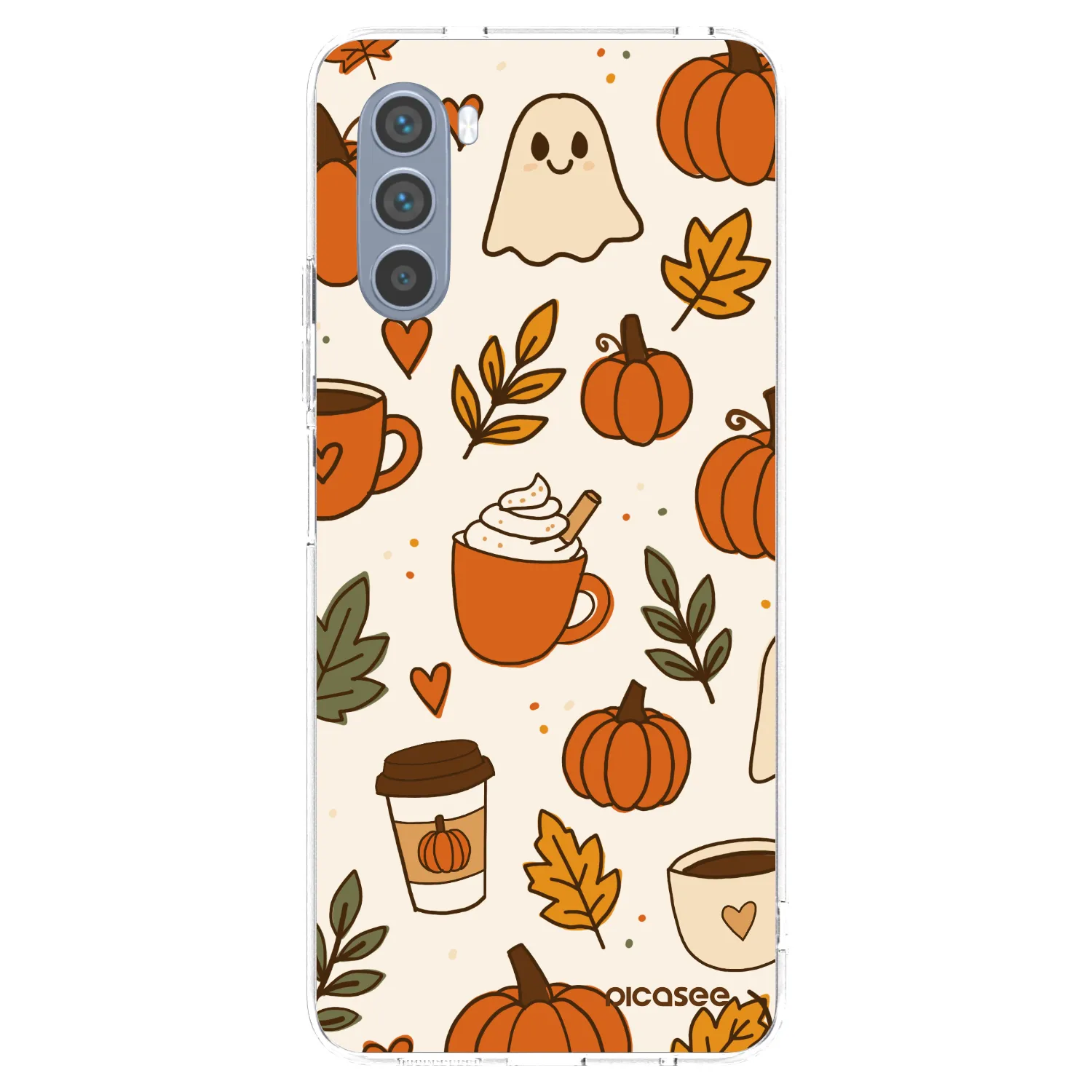Picasee silikonowe przeźroczyste etui na Motorola Moto G62 - Fall vibes