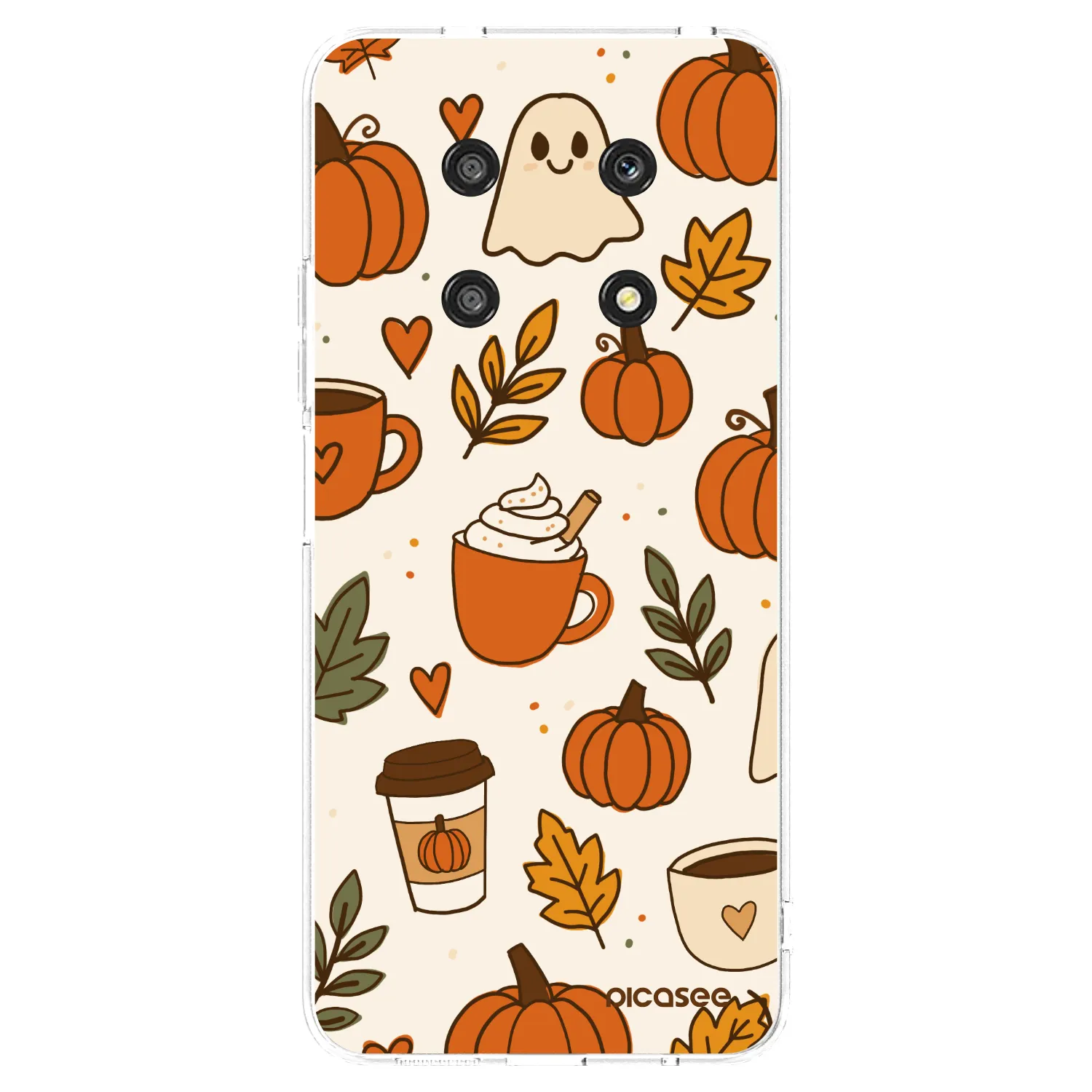 Picasee silikonowe przeźroczyste etui na Honor Magic4 Lite 5G - Fall vibes