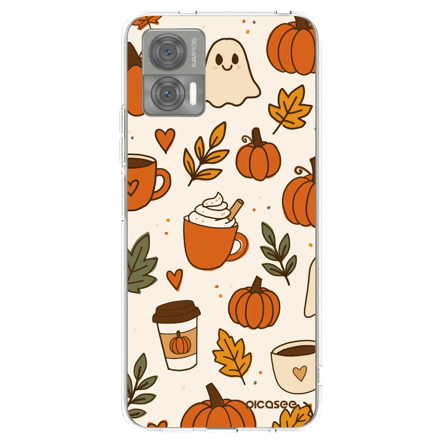 Picasee silikonowe przeźroczyste etui na Motorola Edge 30 Neo - Fall vibes